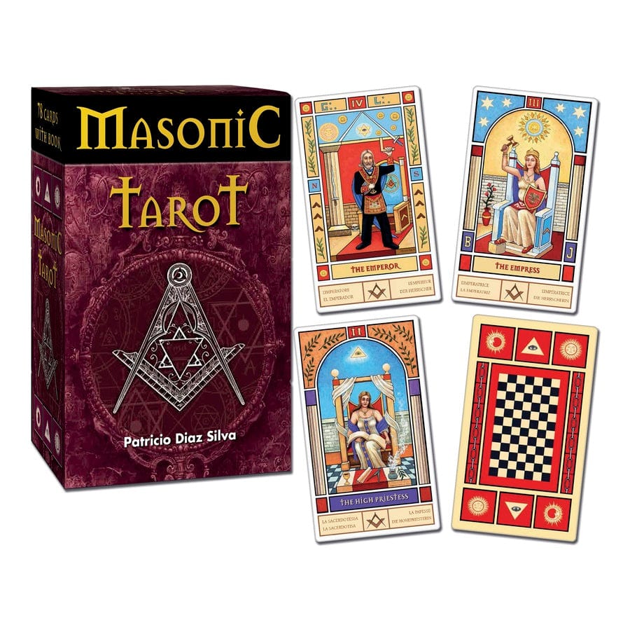 Masonic Tarot Deck - Unique Esoteric & Masonic Symbolism for Divination, Meditation, and Spiritual Growth | Perfect for Tarot Readers, Freemasons, and Occult Enthusiasts