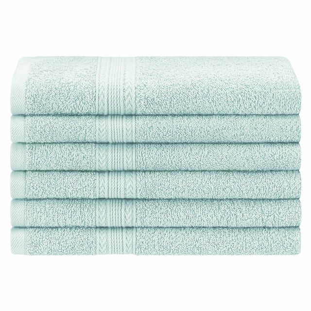 Premium 6-Piece Eco-Friendly Cotton Hand Towel Set - Soft, Absorbent & Sustainable Bath Towels for Kitchen, Bathroom & Gym - Ideal for Home, Spa & Travel Use