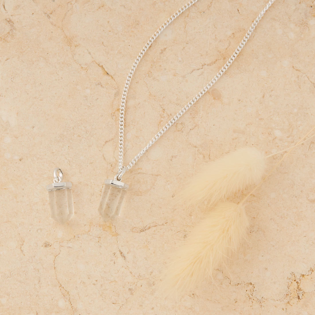 Dainty Drop Crystal Charm Necklace - Elegant & Sparkling Jewelry for Women | Perfect for Weddings, Parties & Everyday Wear