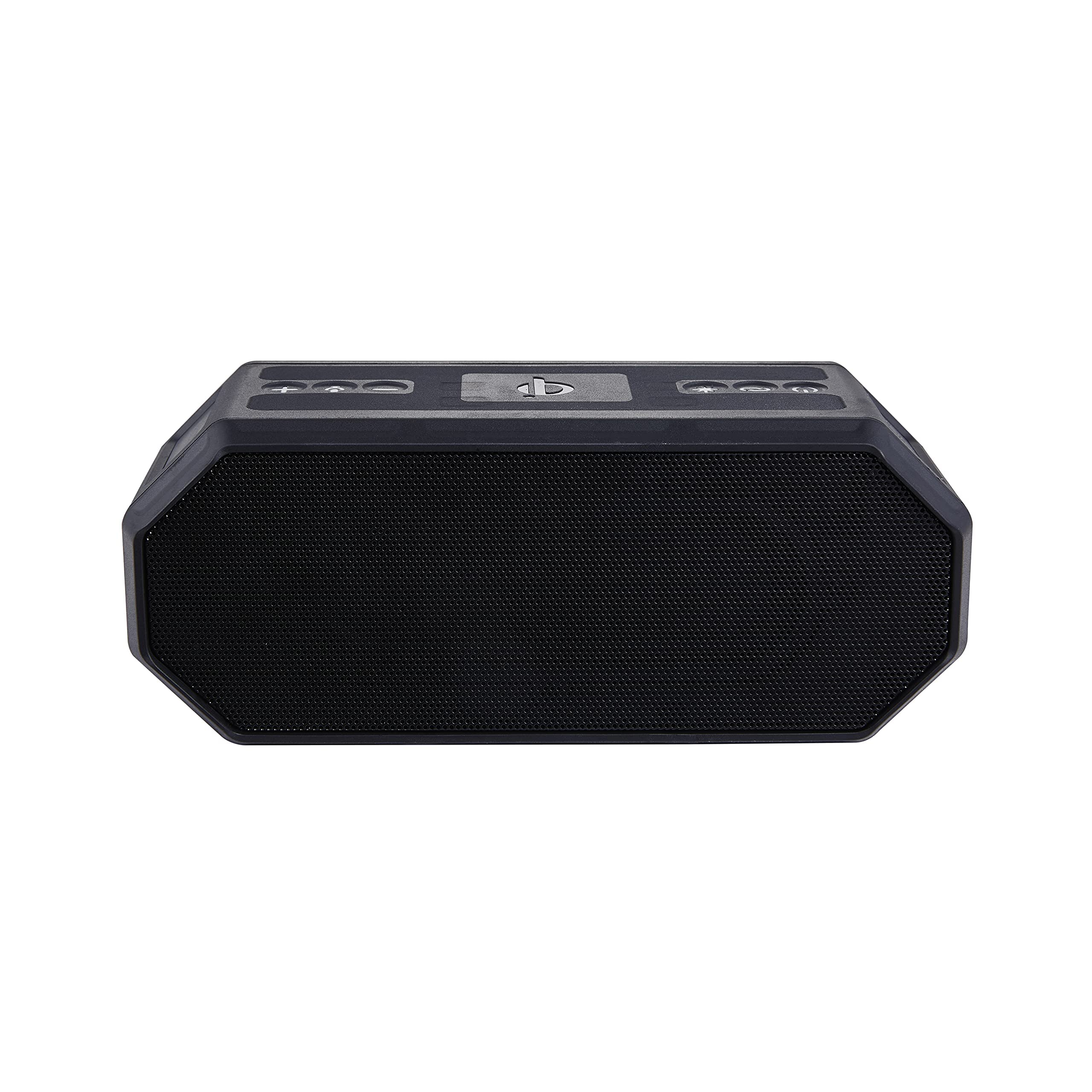 Altec Lansing HydraBlast Wireless Bluetooth Speaker - IP67 Waterproof, 20H Playtime, USB-C Rechargeable with Built-in Phone Charger & LED Lights - Perfect for Outdoor Parties, Beach, Pool & Camping (Black)