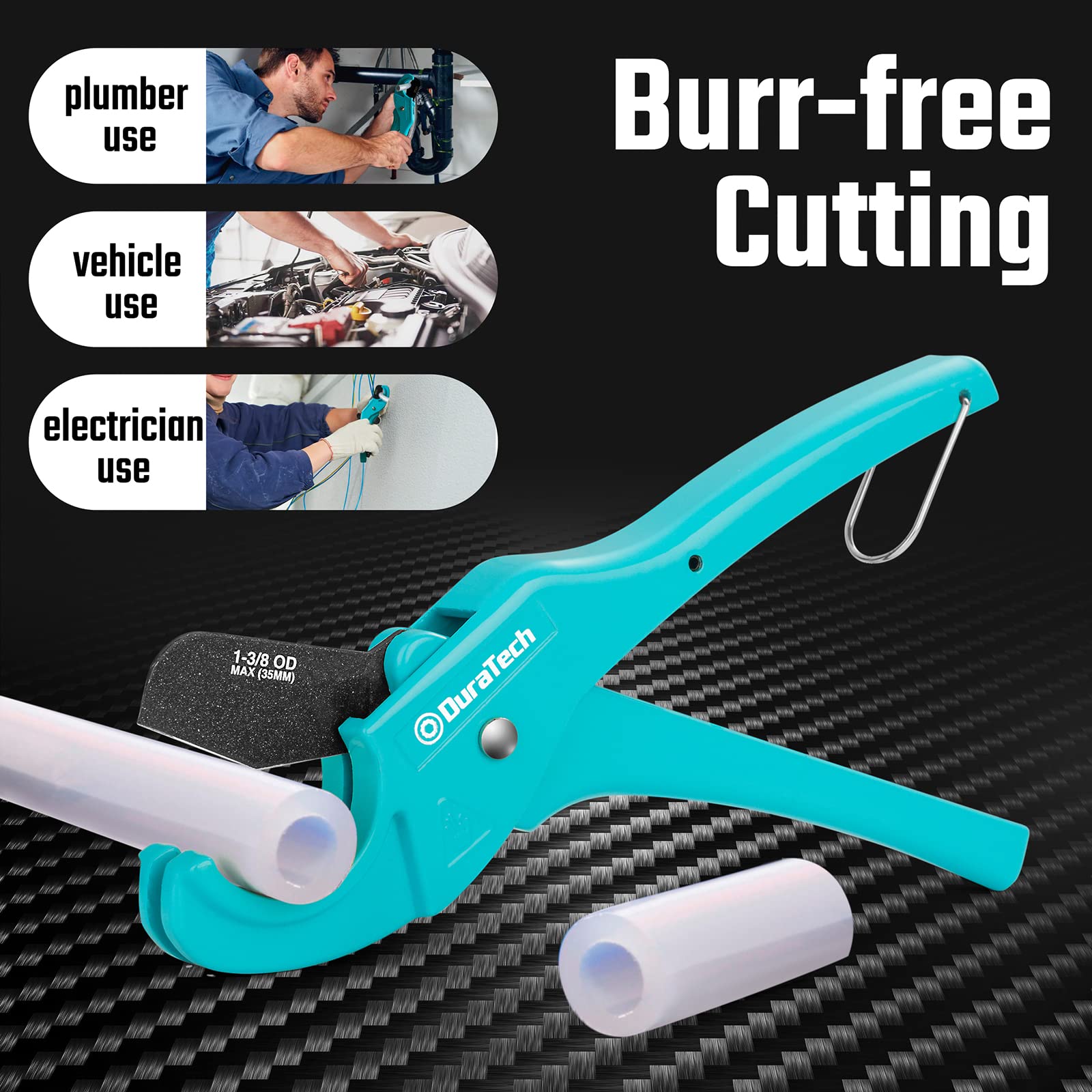 DURATECH PEX Pipe Cutter - Professional Tubing Cutter for 1/8