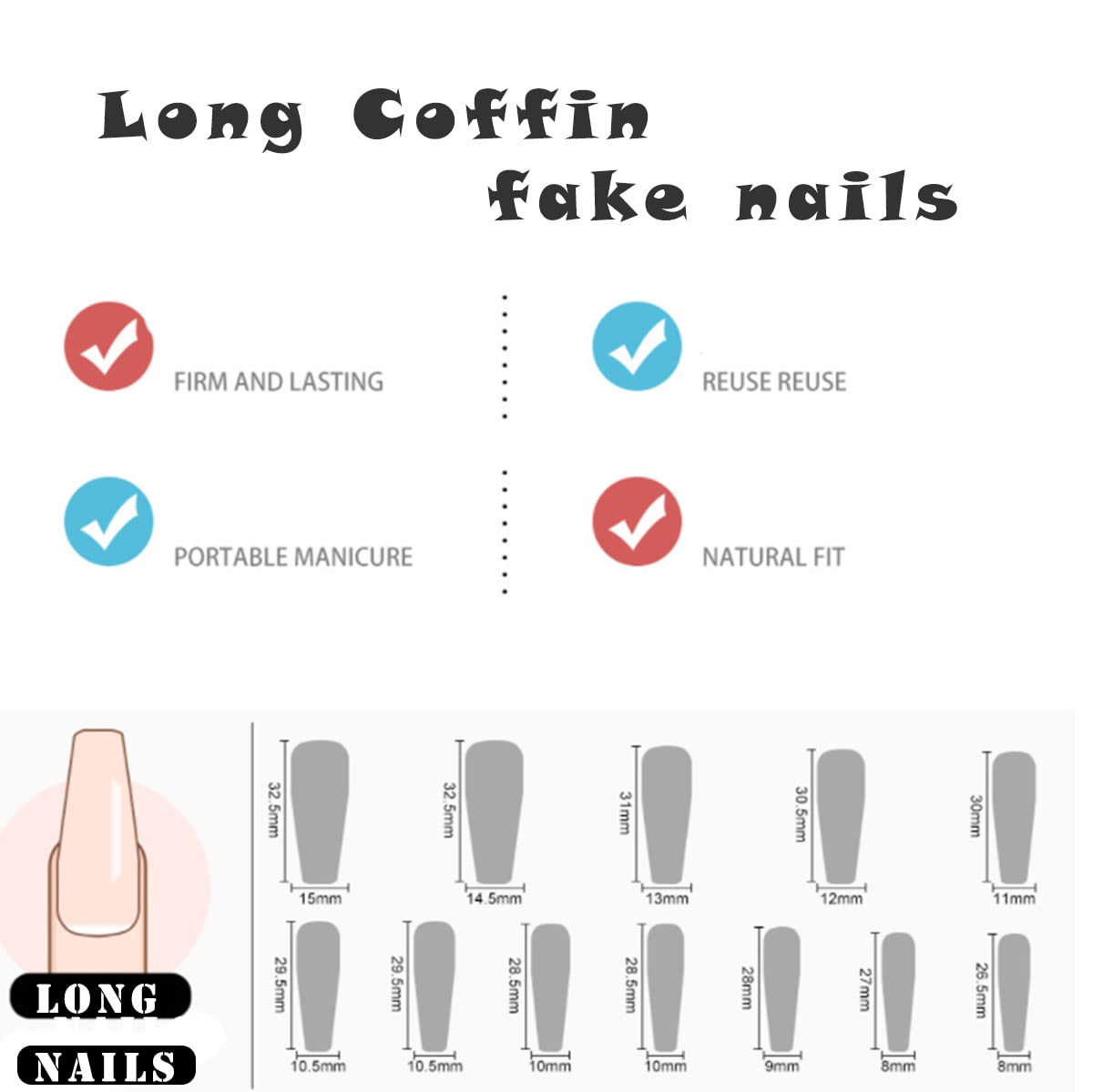 SINLOV 24pcs Coffin Press on Nails - Nude Gradient False Nails with Butterfly Design, Long Ballerina Artificial Nails for Women & Girls, Full Cover Fake Nails Tips (Pink 5) - Perfect for Parties, Weddings, and Daily Wear