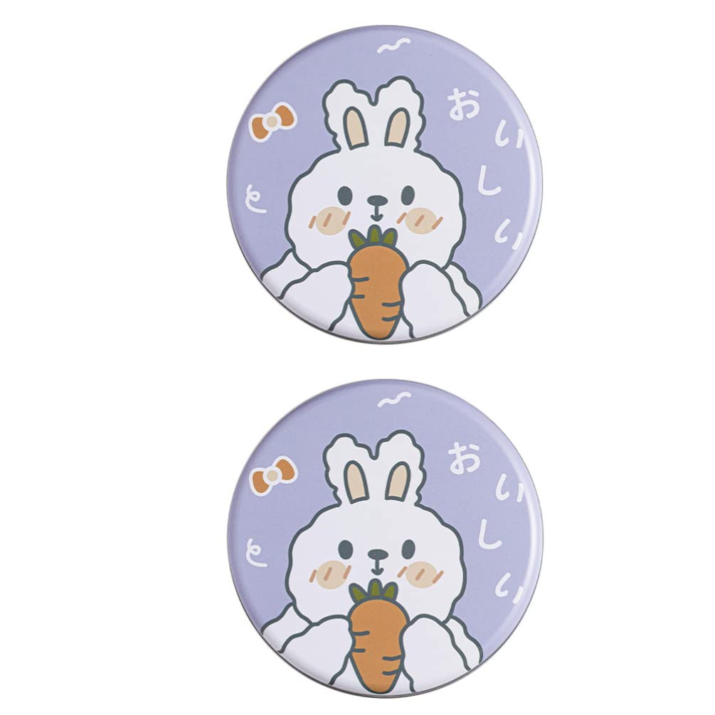2-Pack Easter Bunny Tinplate Candy Box with Lids - Food Storage Container for Coffee, Tea, Herbs, Chocolate, Sugar, Spices & Biscuits - Perfect for Kitchen, Pantry & Easter Gift Giving