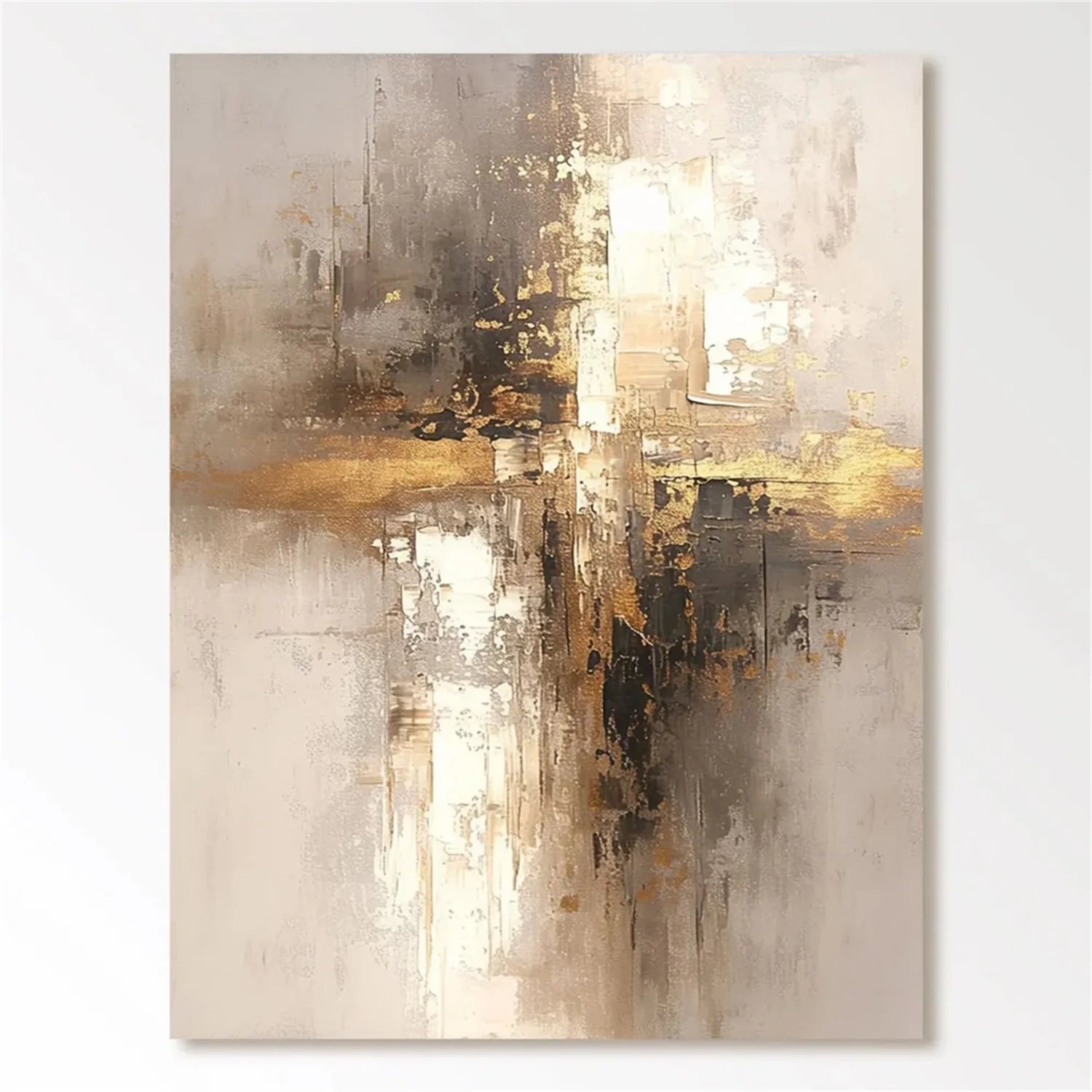 Abstract Painting #AB 259 - Modern Wall Art for Living Room, Bedroom & Office Decor - Handmade Canvas Artwork