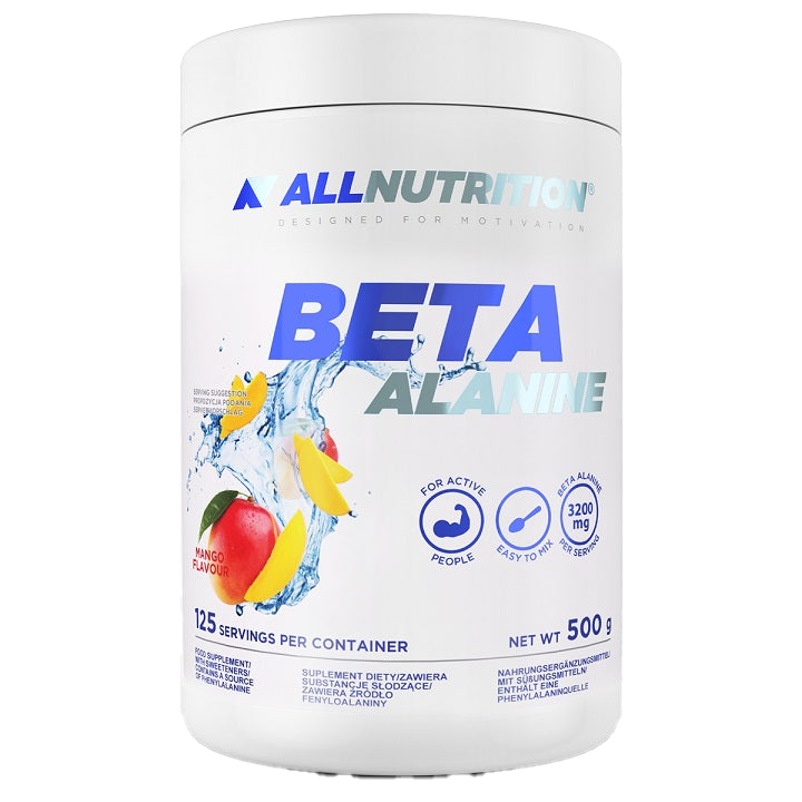 Allnutrition Beta Alanine Powder 500g - Premium Workout Supplement for Muscle Endurance & Performance | Ideal for Pre-Workout, Bodybuilding & Athletic Training