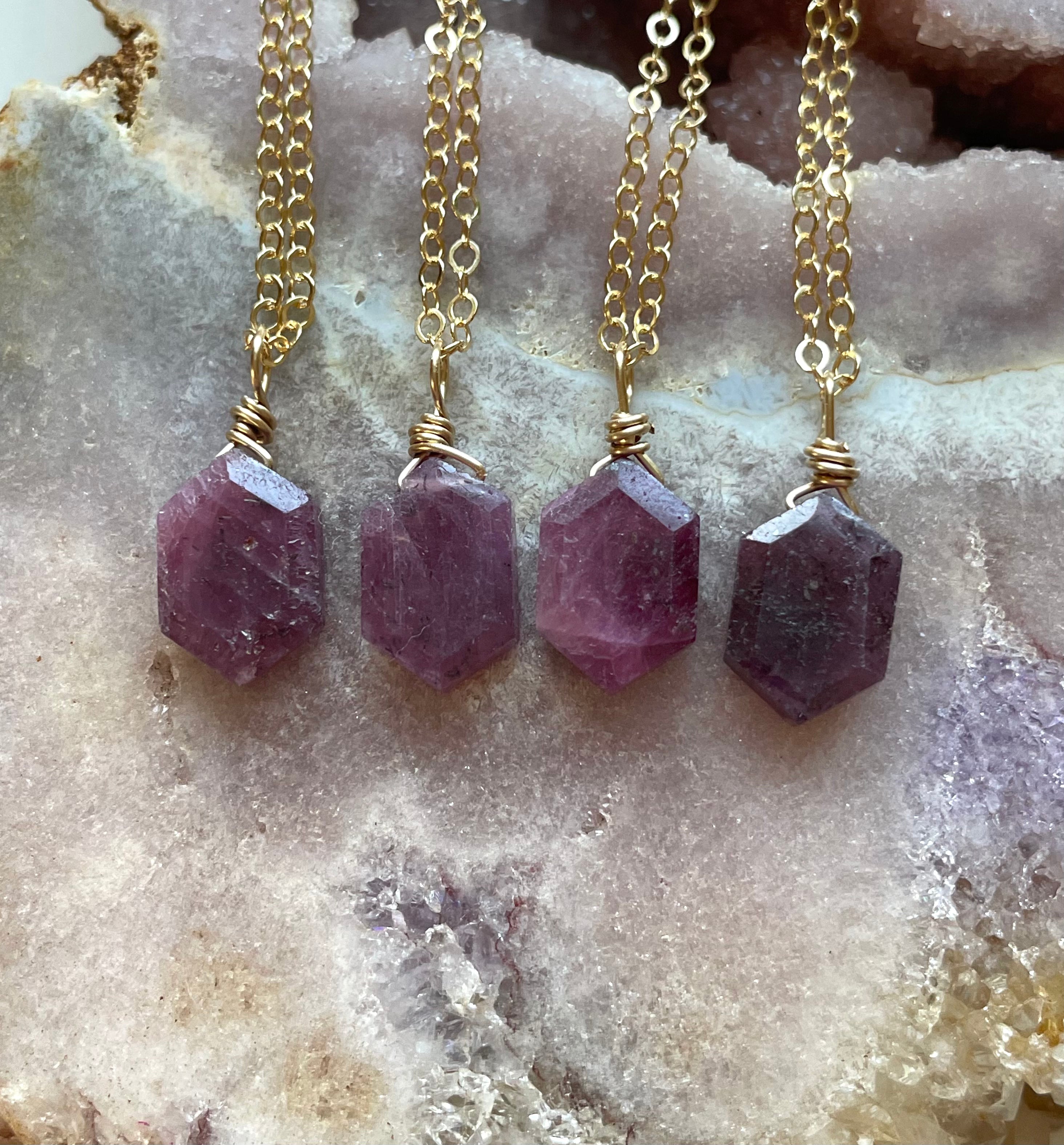 Elegant Ruby Pendant Necklace - July Birthstone Jewelry for Women | Perfect Gift for Birthday, Anniversary & Special Occasions