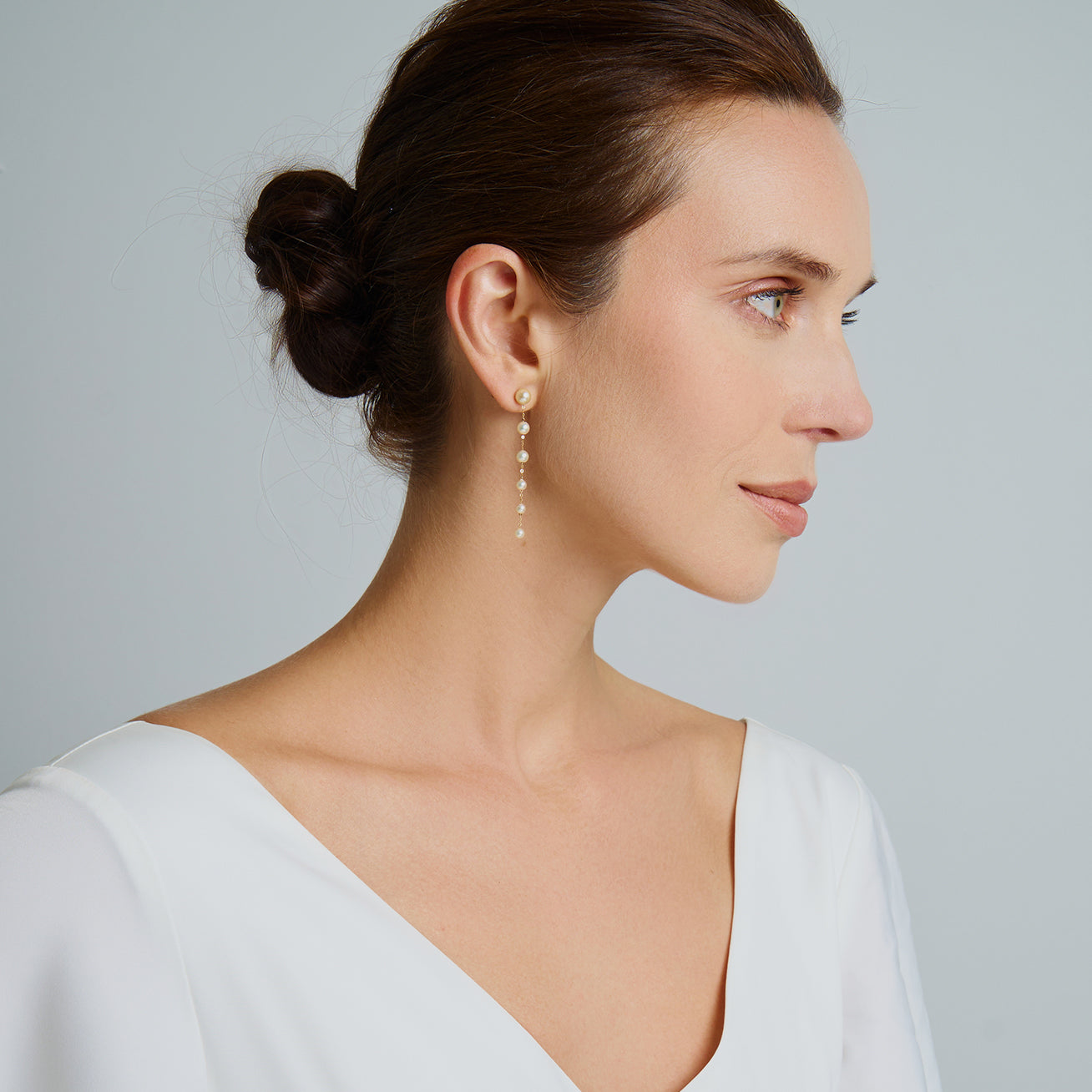 18K Gold Akoya Pearl Earrings for Women - Luxury Pearl Jewelry Gift for Wedding, Anniversary & Special Occasions