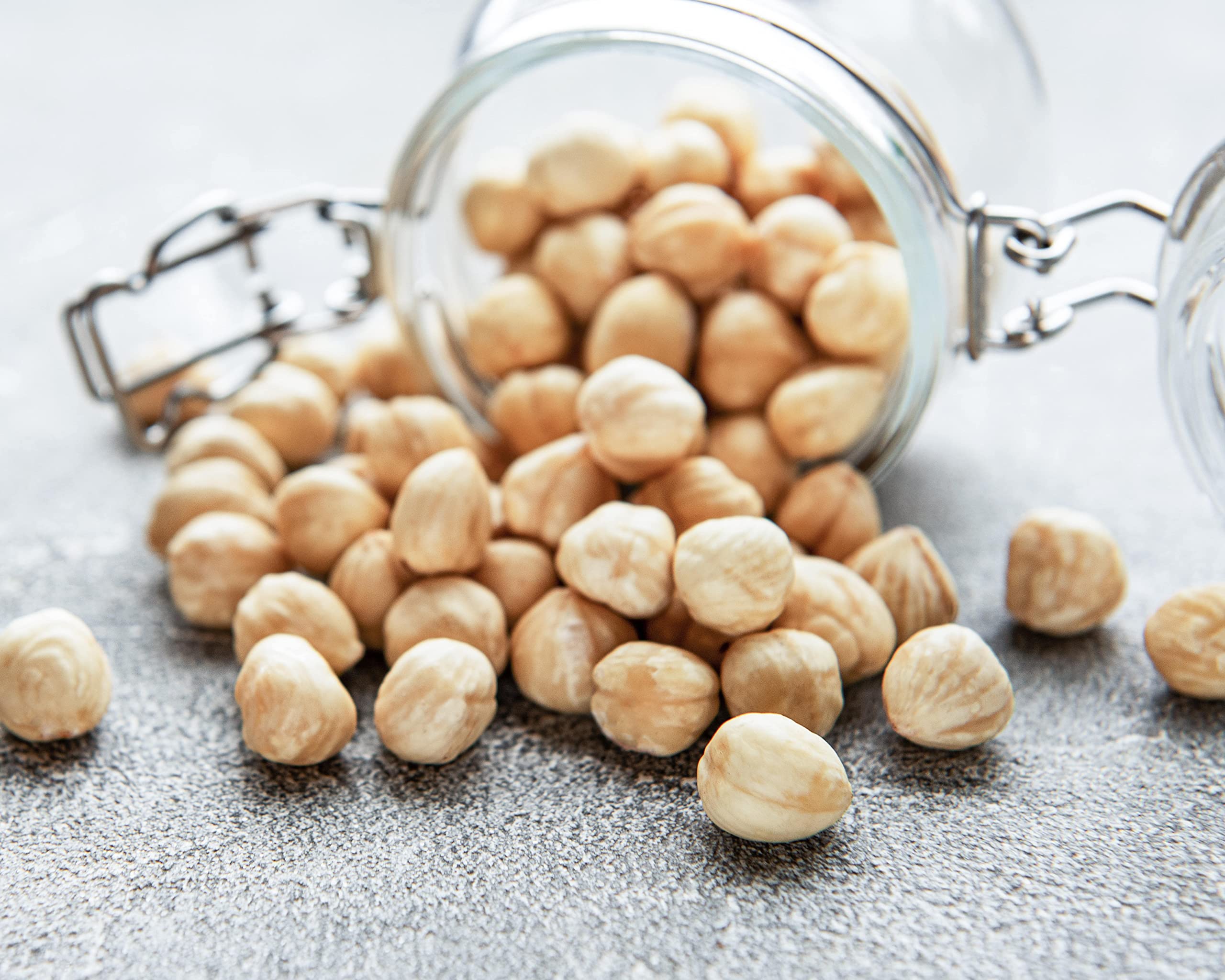 Organic Raw Blanched Hazelnuts 4lbs - Non-GMO, Skinless, Unsalted, Unroasted, Vegan Bulk Nuts | High Protein Superfood | Perfect for Baking, Desserts, Nut Butter & Healthy Snacks | Premium Quality for Home Chefs & Food Enthusiasts