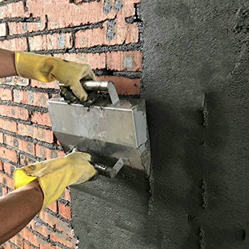 Premium Stainless Steel Plastering Trowel - Professional Concrete & Wall Finishing Tool for Smoothing, Scraping & Dust Control - Ideal for Bricklayers, DIY Home Renovation & Construction Projects