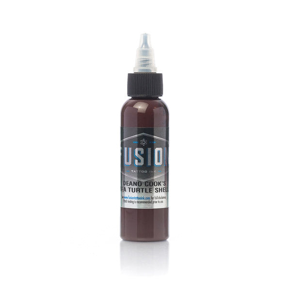 Fusion Deano Cook Sea Turtle Shell Ink 1oz - Premium Tattoo Ink for Professional Artists - Perfect for Tattoo Shops, Body Art & Permanent Makeup