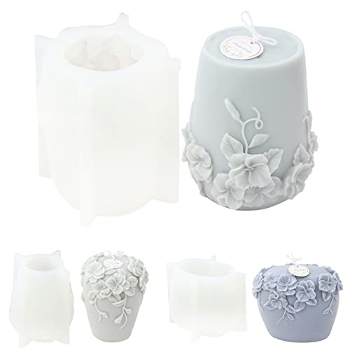 Rattan Flower Cup Candle Mold-A