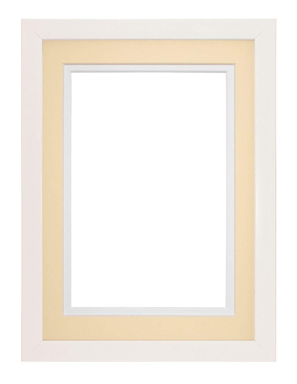 Memory Box White & Ivory Double Matt Photo Frame - 10