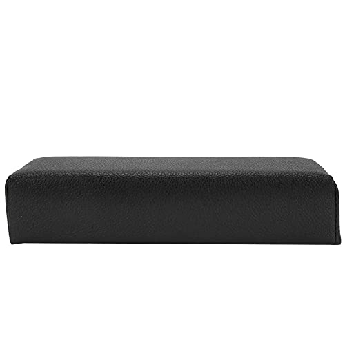 Professional Nail Salon Hand Pillow - Reusable & Durable Manicure Hand Rest for Nail Table Station | Home & Salon Use | Perfect for Gel Polish, Acrylic Nails & Pedicures (Black)