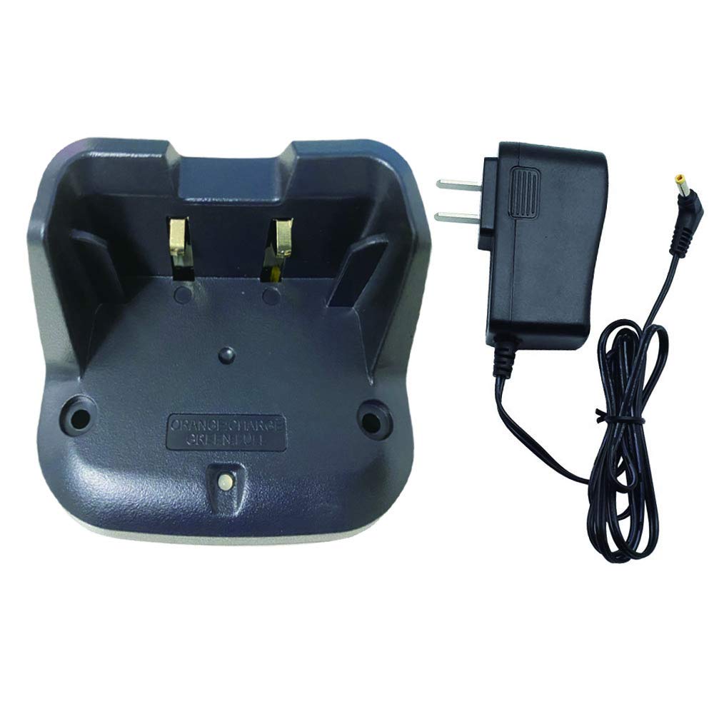 Yaesu FT-70DR Fast Desktop Charger - Dual-Port Rapid Charging Station for Ham Radio Accessories - Perfect for Emergency Communications & Outdoor Adventures