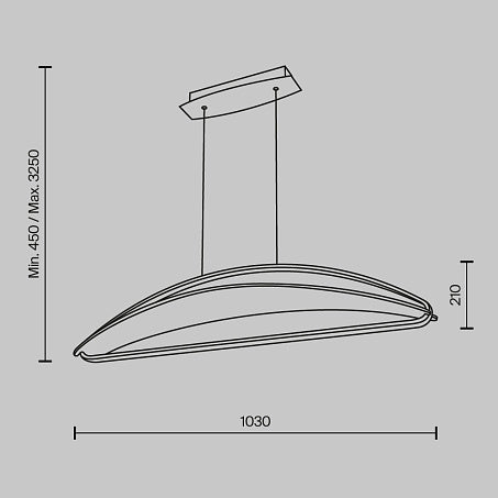 Modern Breeze LED Linear Pendant Light Fixture in Brass - Sleek Hanging Lighting for Kitchen Island, Dining Room & Office Spaces