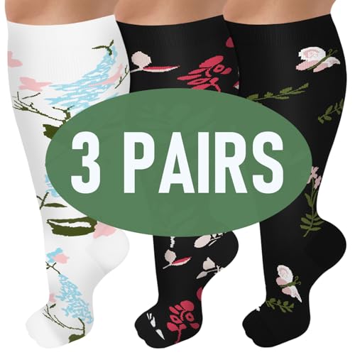 016-3 Pack Black Flowers