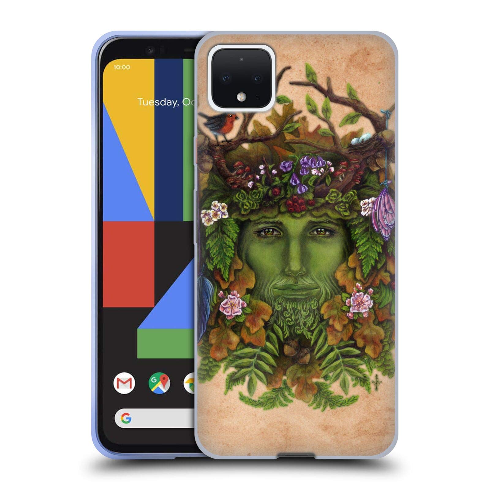 Officially Licensed Greenman Celtic Wisdom Case for Google Pixel 4 XL - Perfect for Nature Lovers