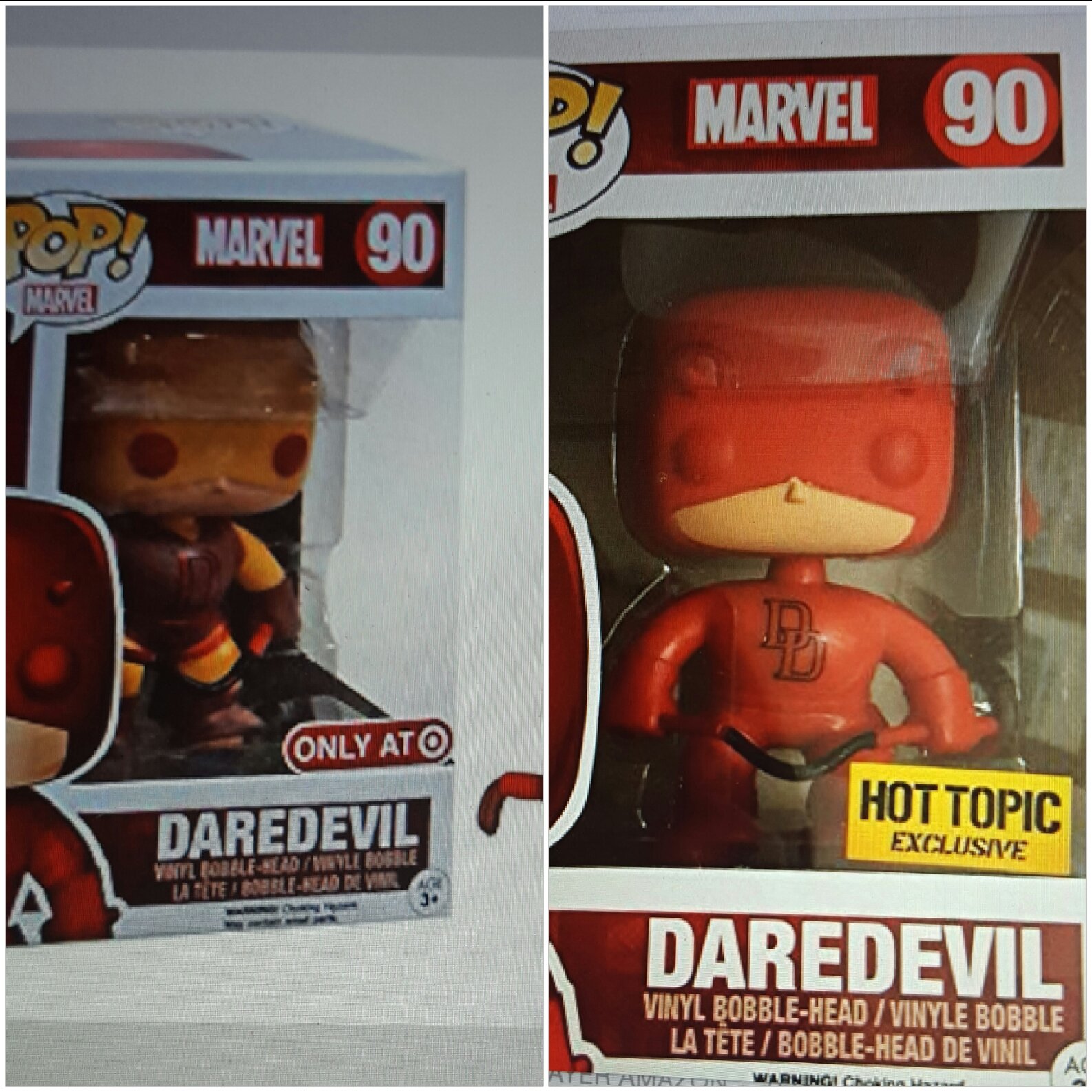 Funko Pop Marvel Daredevil Vinyl Figure 2-Piece Set - Perfect for Collectors & Superhero Fans | Display for Home, Office, or Gifts