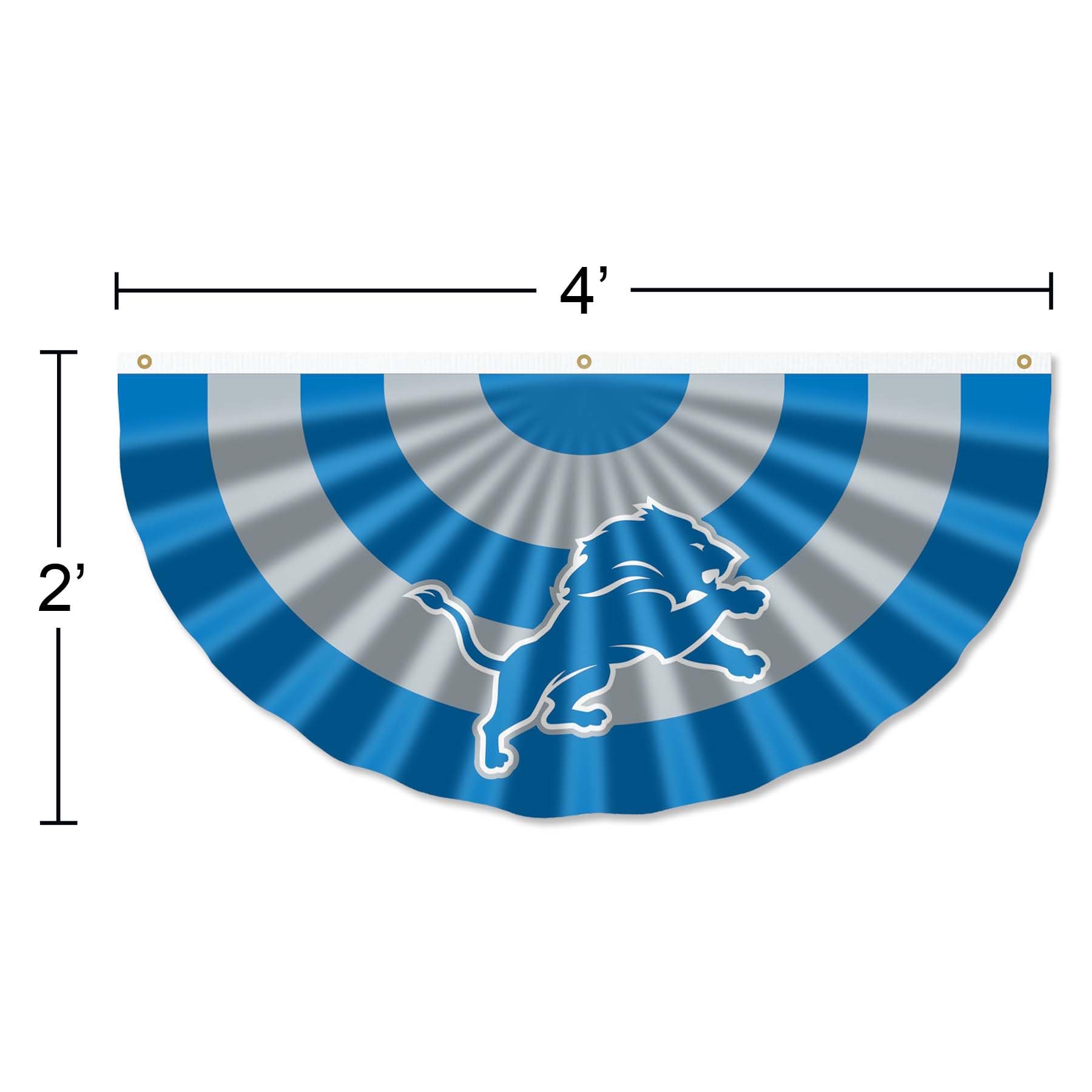 WinCraft Detroit Lions Bunting Pleated Fan Banners - NFL Team Spirit Decor for Game Day, Tailgating & Home Decor