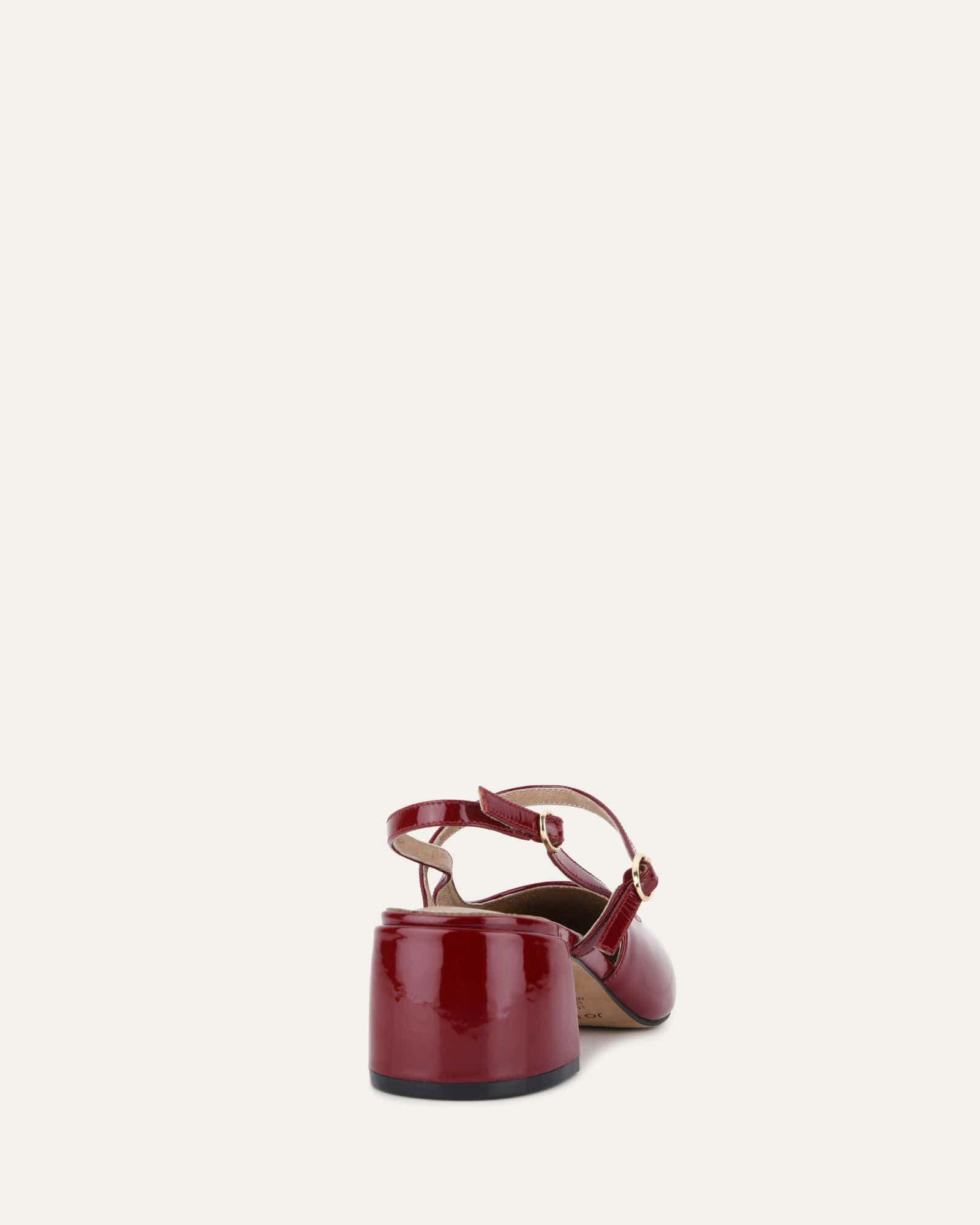 Jenna Low Heels Ruby Red Patent Leather Women's Shoes - Comfortable & Stylish for Work, Parties & Everyday Wear