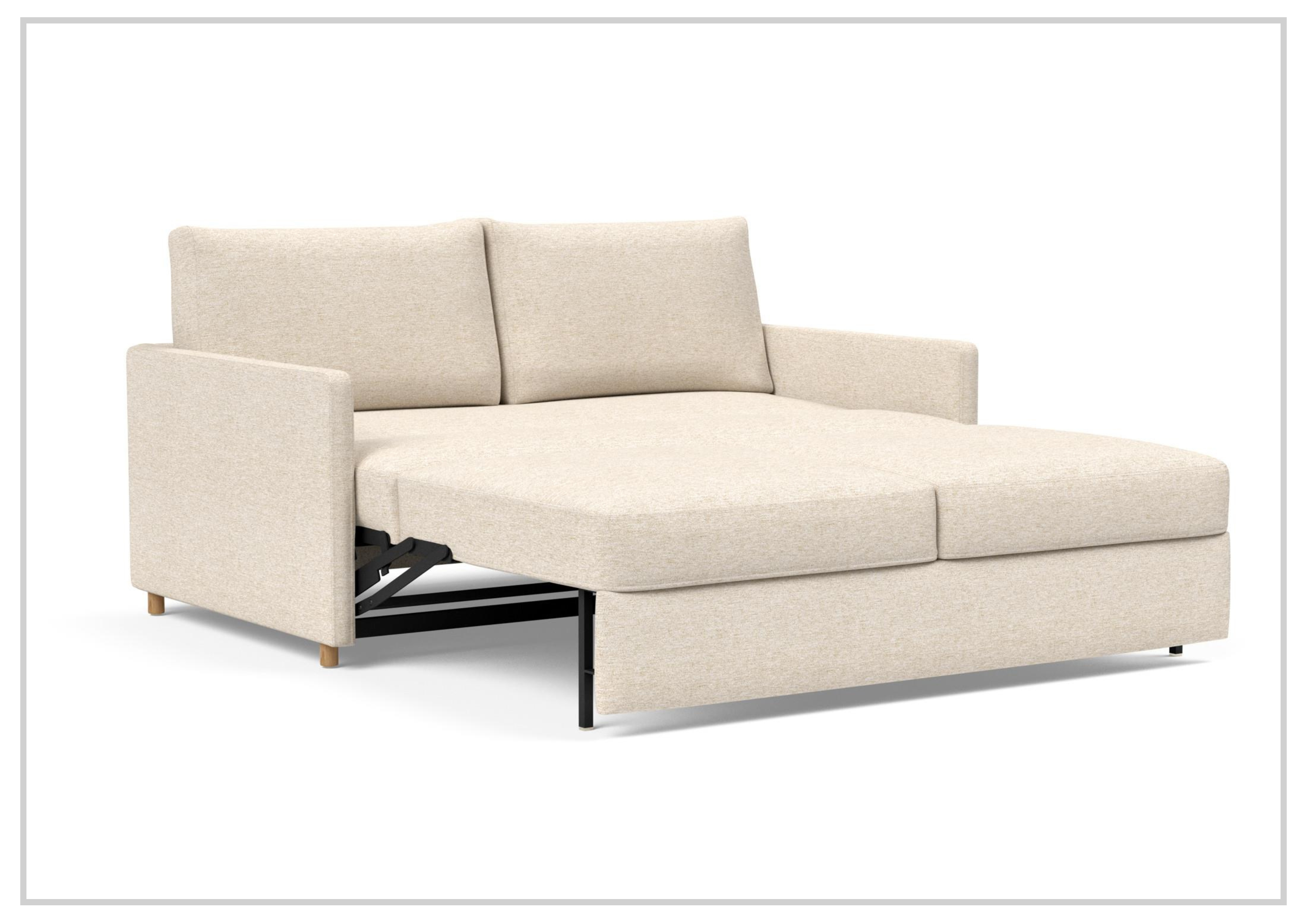 Innovation Living Neah Fabric 2-Seater Queen Size Sleeper Sofa Bed - Convertible Sofa for Small Spaces, Guest Room & Apartment Living
