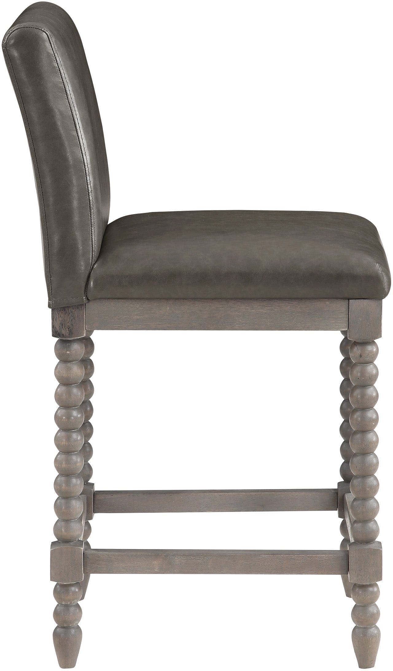 Office Star Abbott 26 Spindle Stool - Adjustable Height Bar Stool with Back Support - Perfect for Home Office, Kitchen Island & Commercial Use [ABB26]