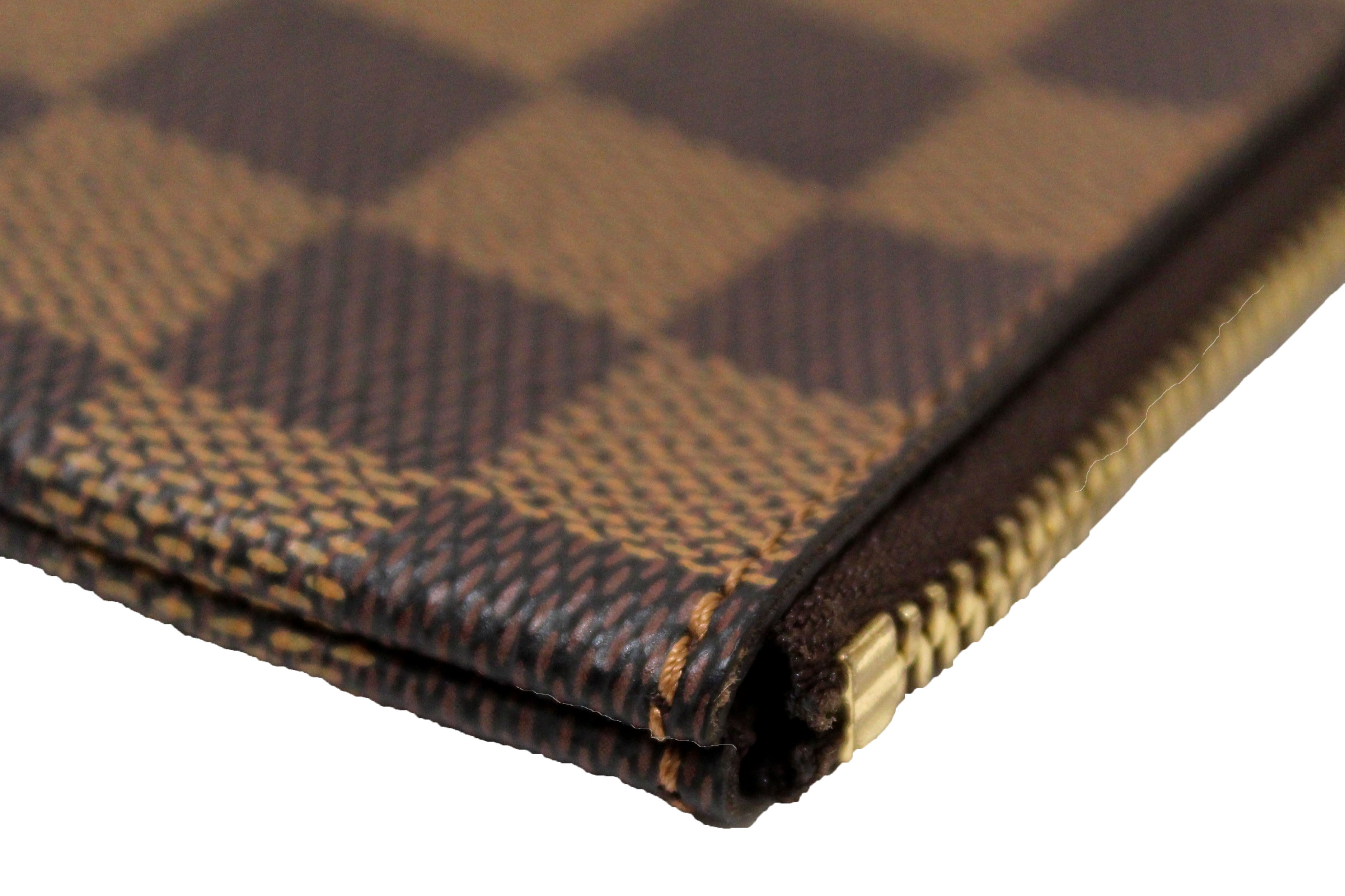 Authentic Louis Vuitton Damier Ebene Canvas Key Pouch - Compact Wallet for Keys & Cards - Perfect for Travel, Everyday Use & Gift Giving