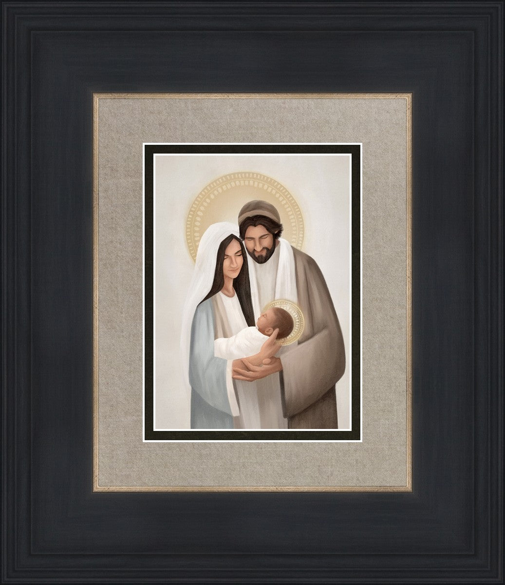 Holy Family Painting by Devyni Jensen - Religious Art for Home Decor, Church, and Meditation Spaces