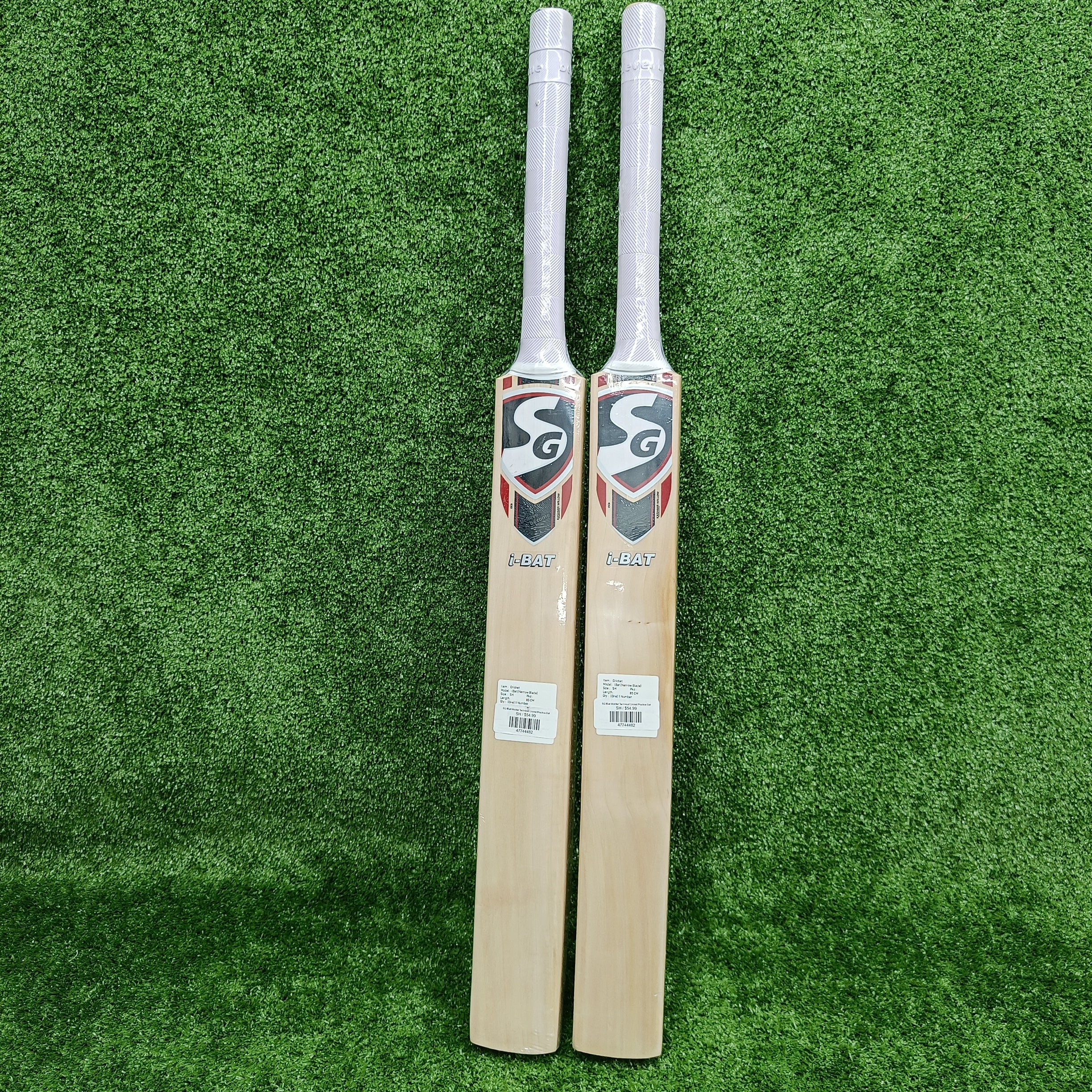 SG Middling Technical Leather Ball Cricket Practice Bat (iBat) - Perfect for Training, Matches & Backyard Cricket Games