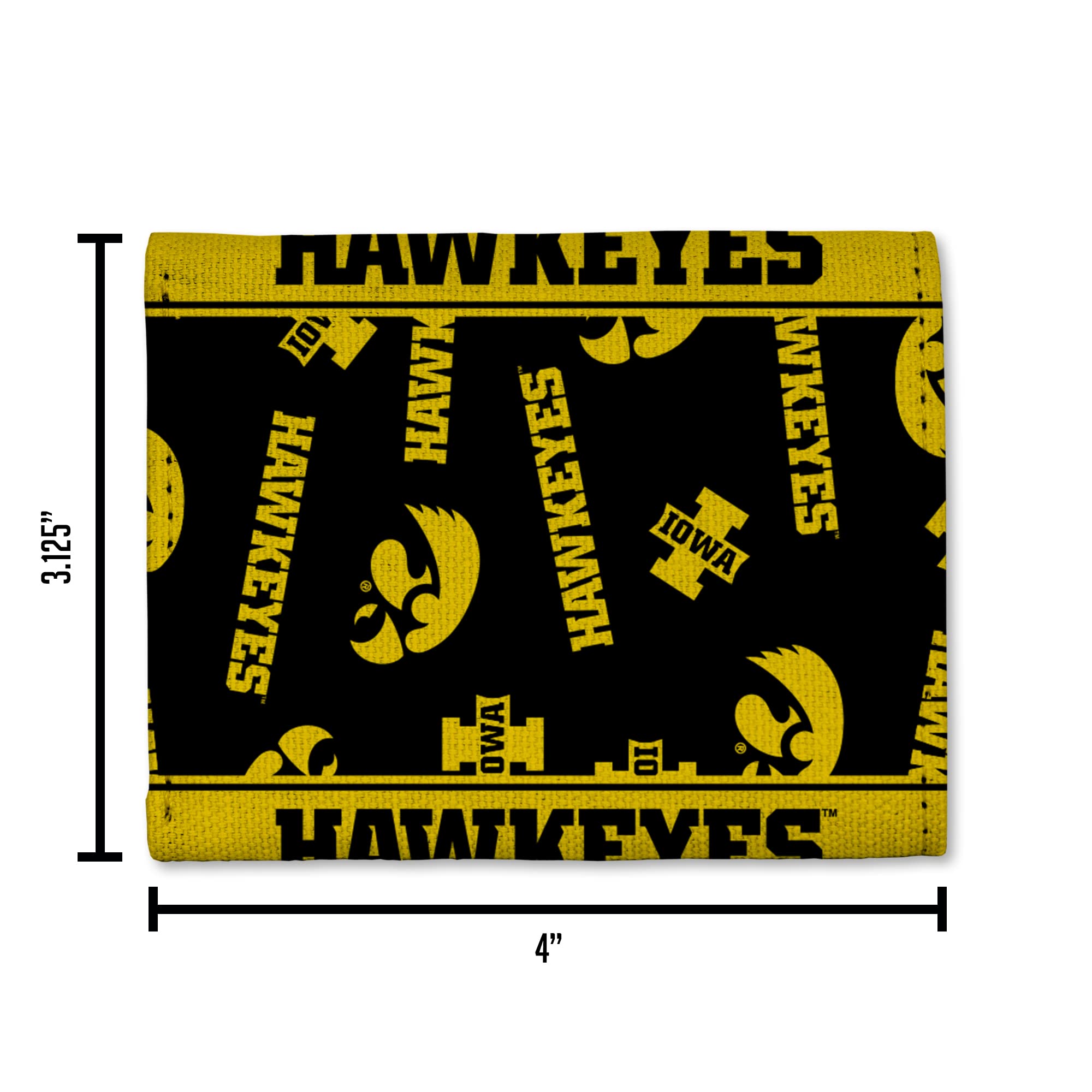 NCAA Licensed Canvas Trifold Wallet for Men & Women - Durable College Sports Accessory - Perfect for Game Day, Travel & Everyday Use