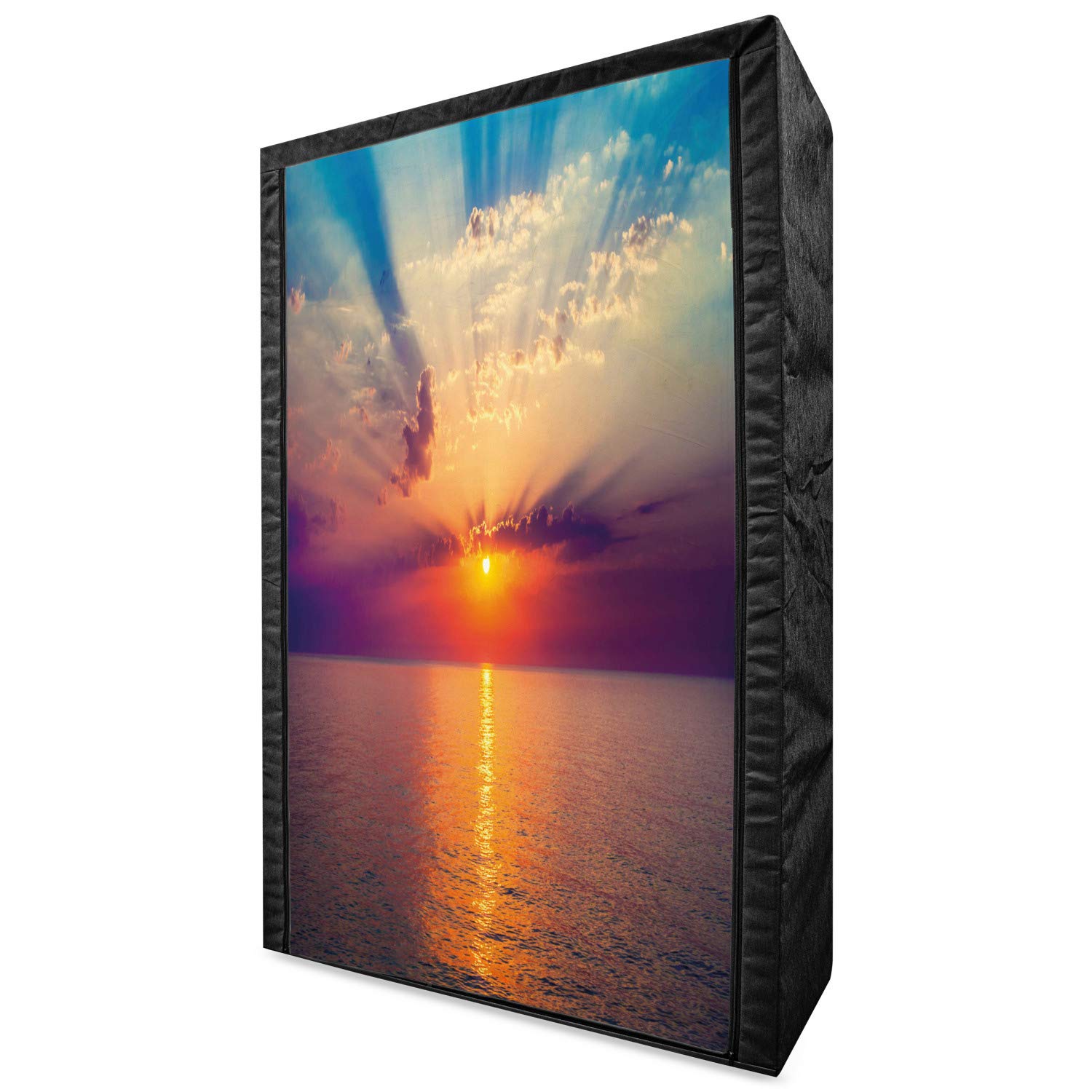 Ambesonne Ocean Themed Portable Fabric Wardrobe - 42.5