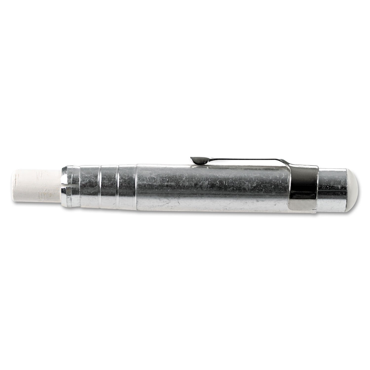 Charles Leonard Chalk Holder - Aluminum Silver Chalk Dispenser with 12 Chalk Sticks for Teachers, Restaurants & Cafes - Perfect for Classroom, Menu Boards & Sidewalk Signs (Model: CHL74541)