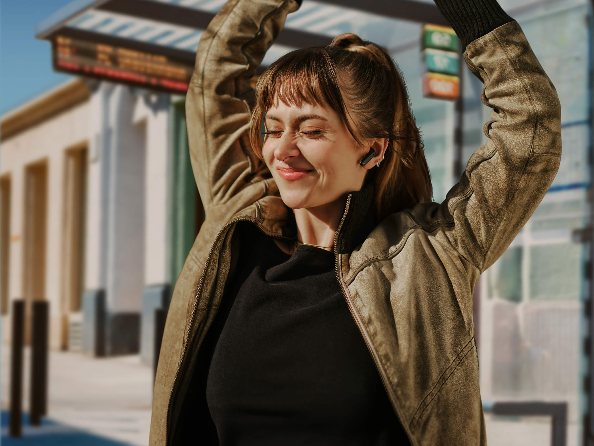 Sennheiser Accentum Open Wireless Headphones - Lightweight Over-Ear Design with Active Noise Cancelling for Travel, Work & Music Lovers