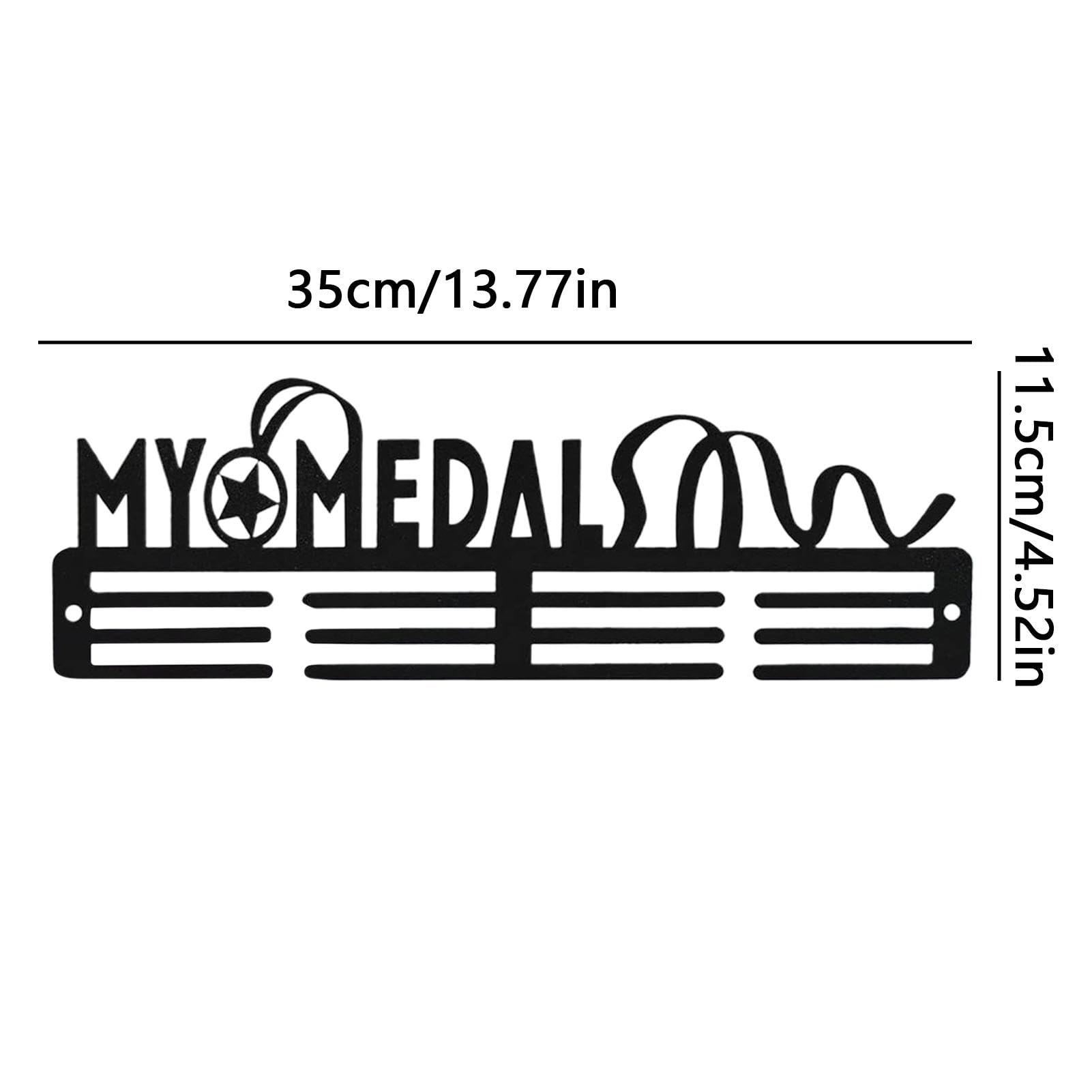 Premium Iron Award Ribbon Wall Display Hanger - Holds 24-30 Awards with Exquisite Letter Design | Perfect for Trophy Showcase, Office Decor & Competition Prize Organization