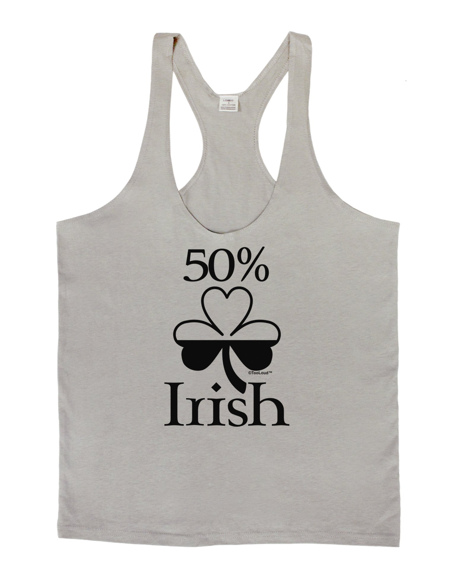 LOBBO TooLoud 50% Irish - St. Patrick's Day Men's String Tank Top for Festive Parties & Irish Pride Celebrations
