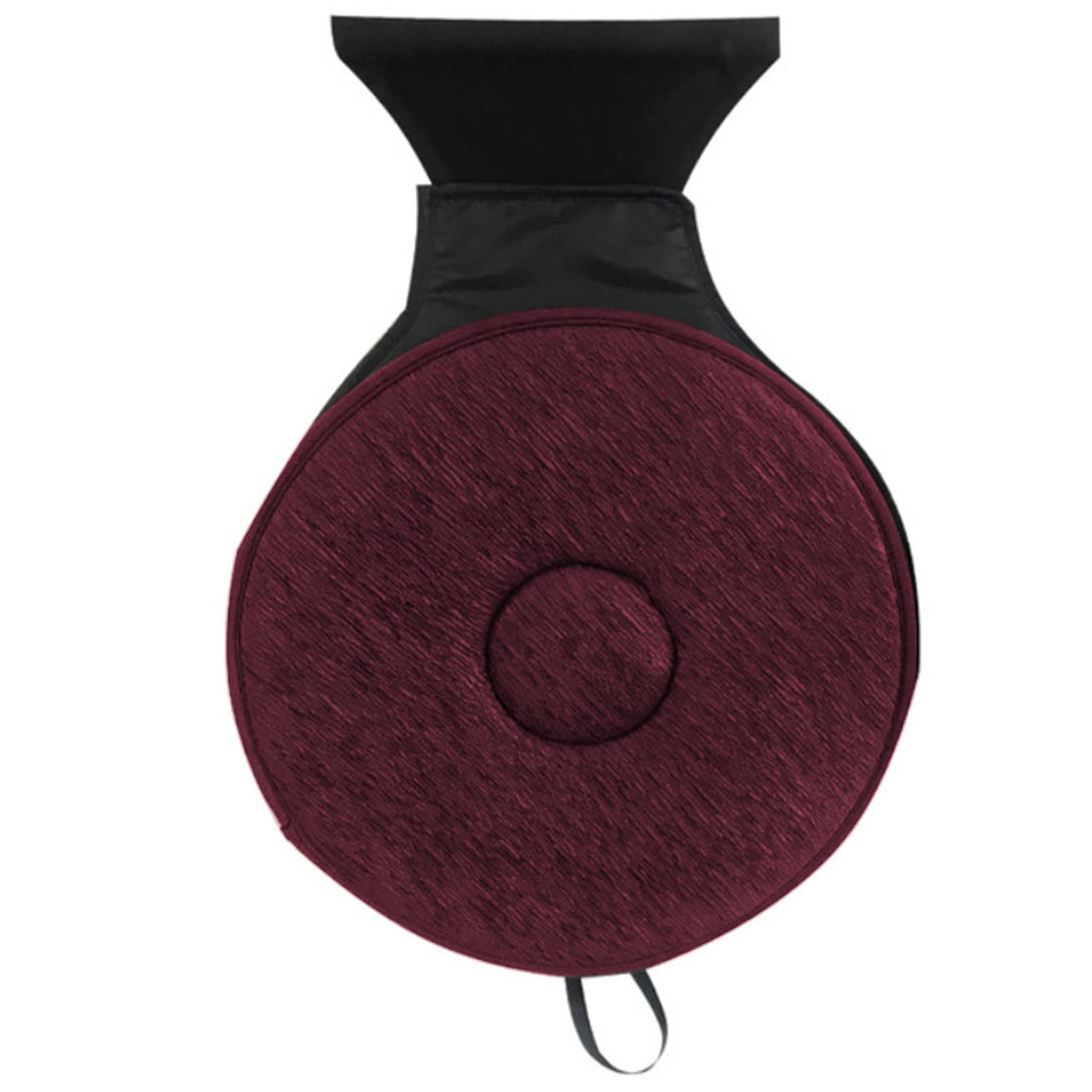360 Degree Swivel Car Seat Cushion - Non-Slip Rotating Chair Pad with Comfortable Memory Foam for Drivers & Passengers | Portable Revolving Seat Cushion for Office Chairs, Gaming Chairs & Car Seats (Burgundy)
