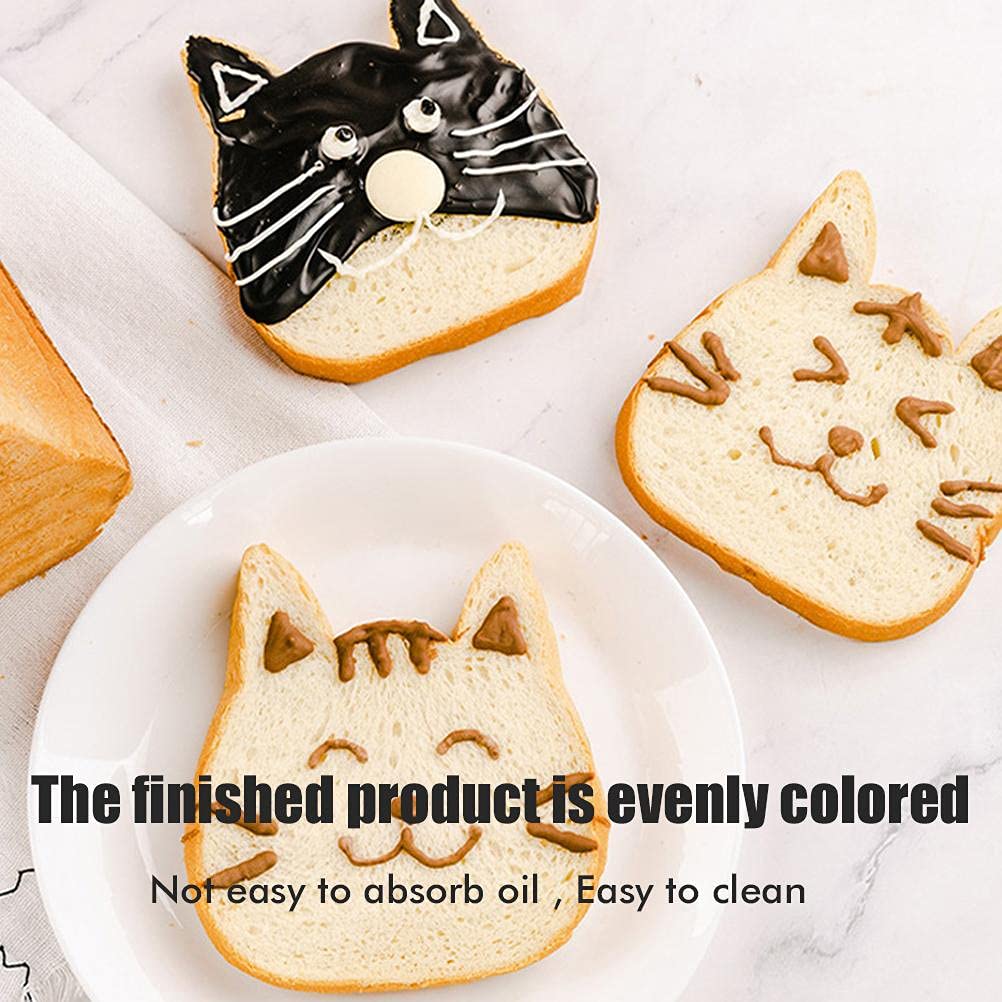 Non-Stick Cat Shaped Bread Loaf Pan - Baking Mold for DIY Cakes, Biscuits & Toast - Perfect for Homemade Bread, Party Treats & Gift Baking (Black)