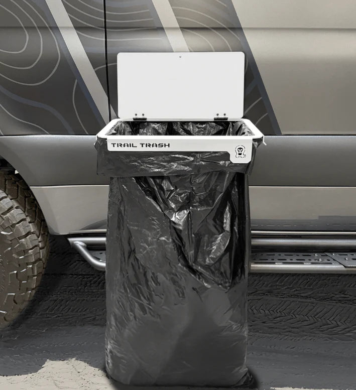 Magnetic Overlanding Trash Receptacle - Owl Trail Trash Can for Camping, Hiking & Outdoor Adventures | Durable & Secure Waste Bin for Off-Road Vehicles & RVs