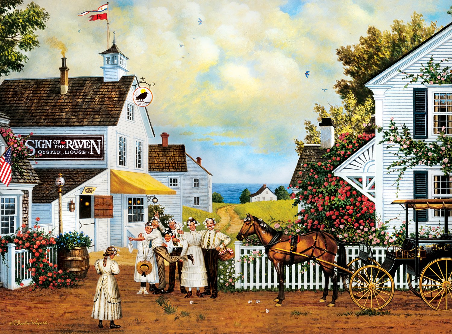 Buffalo Games 1000-Piece Jigsaw Puzzle - Fun Lovin' Silly Folks by Charles Wysocki for Family Game Night