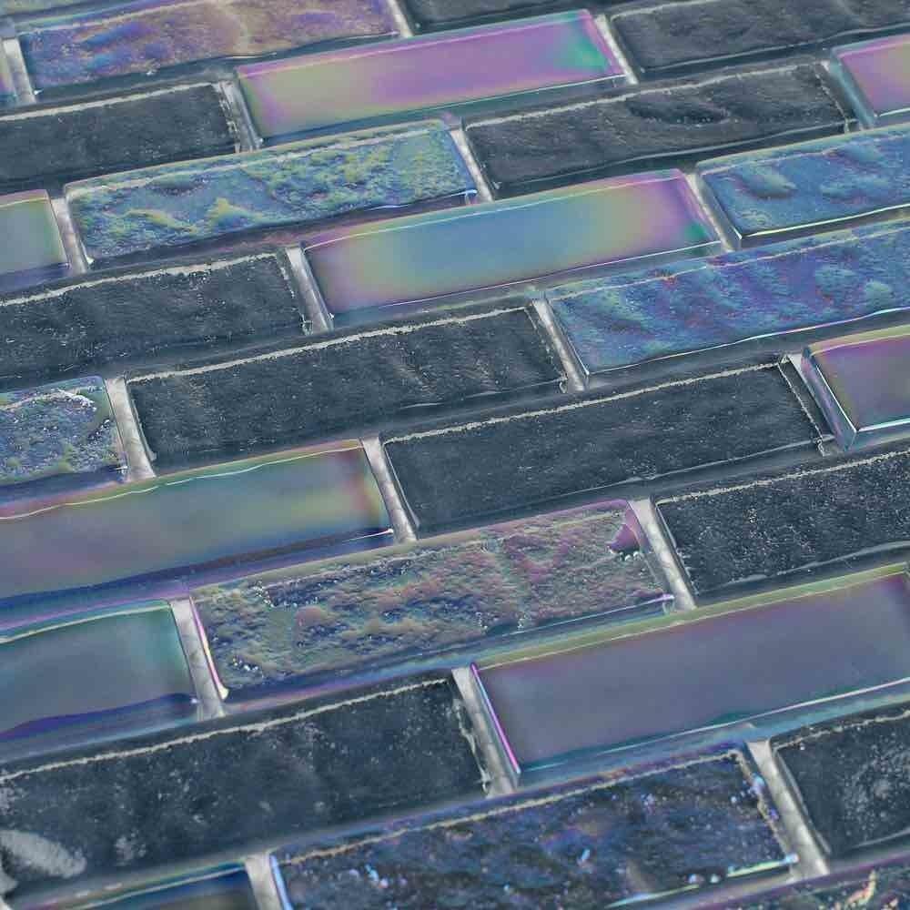 Iridescent Glass Tile Summer Gray 1