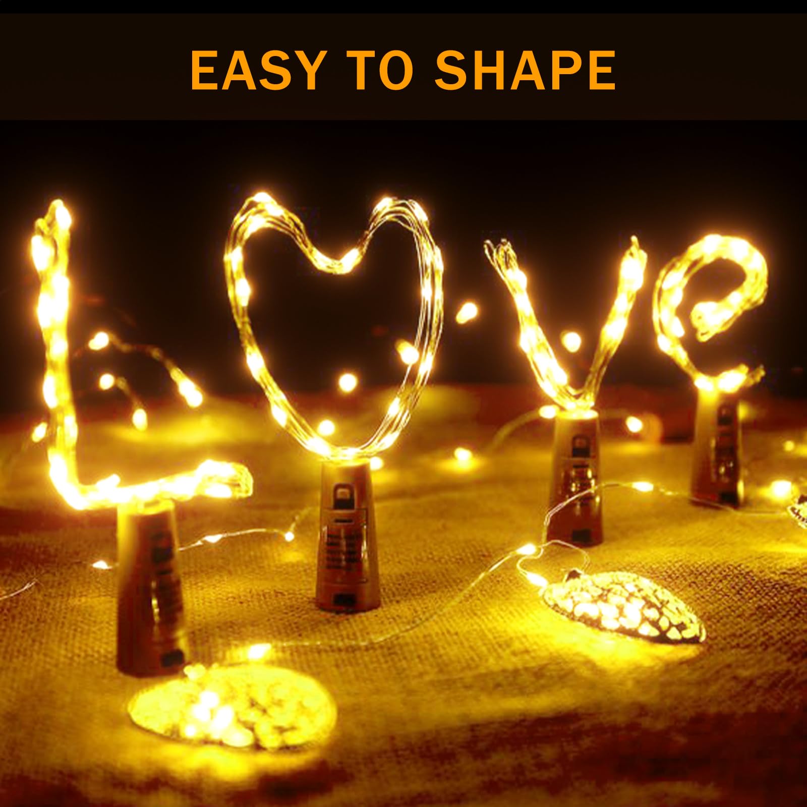 Onforu 16 Pack Battery Fairy Lights - 6.5ft 20 LED Waterproof String Lights for Wedding, Christmas & Home Decor