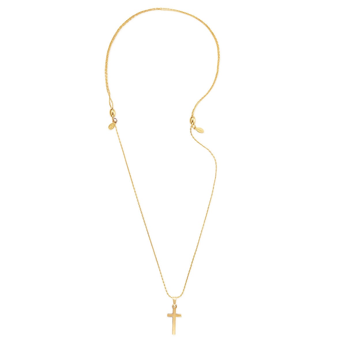 Stylish Cross Necklace for Women & Men - Adjustable & Expandable Chain - Perfect for Everyday Wear, Gifts & Religious Occasions