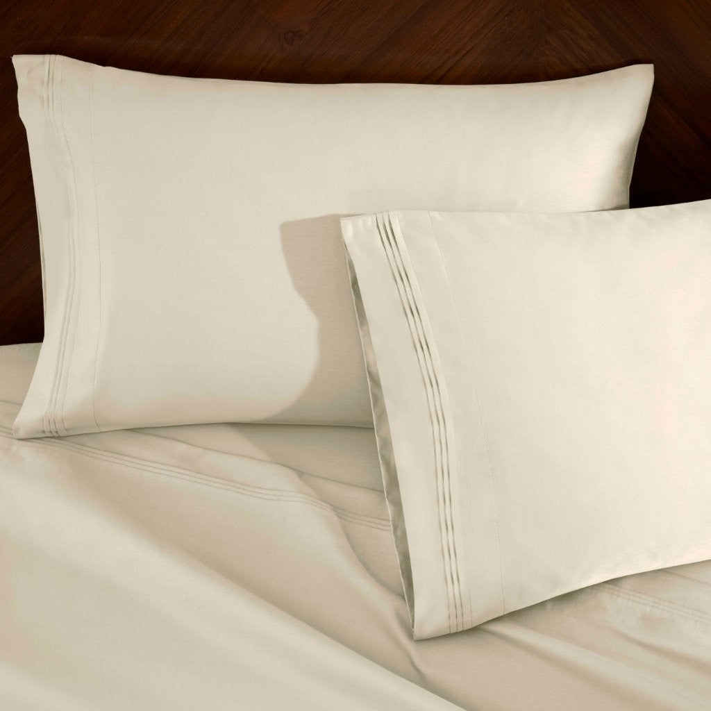 Premium 1000 Thread Count Egyptian Cotton Sheet Set - Eco-Friendly, Breathable & Hypoallergenic - Perfect for Luxury Bedrooms & Hot Sleepers