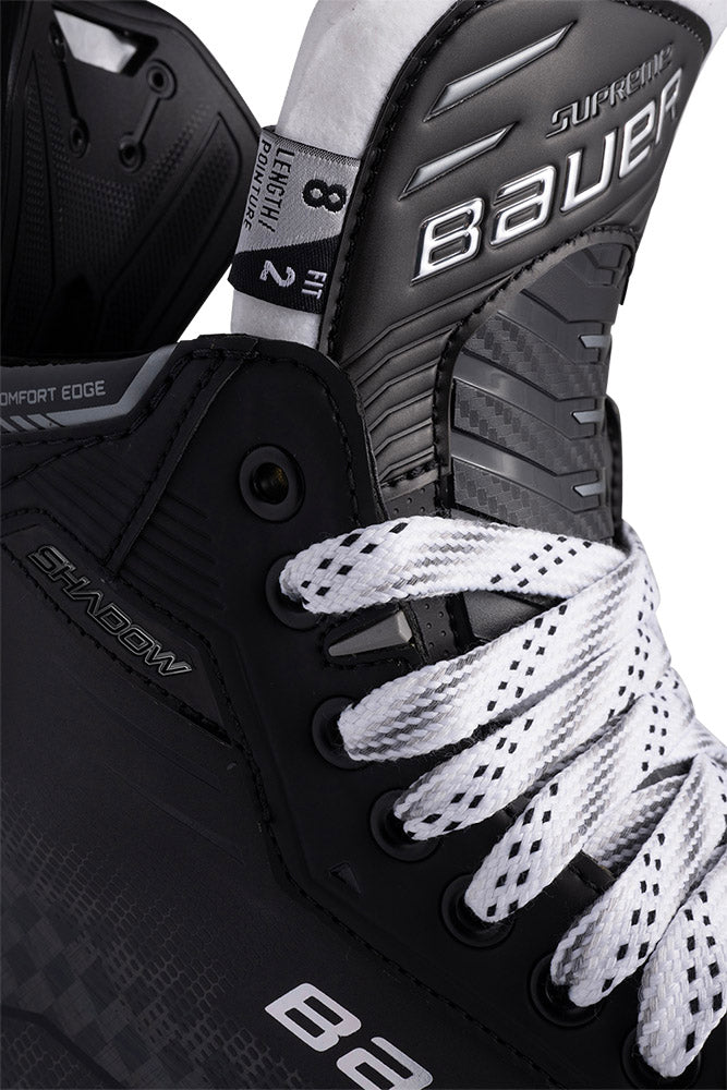 Bauer Supreme Shadow Intermediate Ice Hockey Skates - Lightweight Performance Skates for Youth & Adults - Perfect for Competitive Games & Practice Sessions