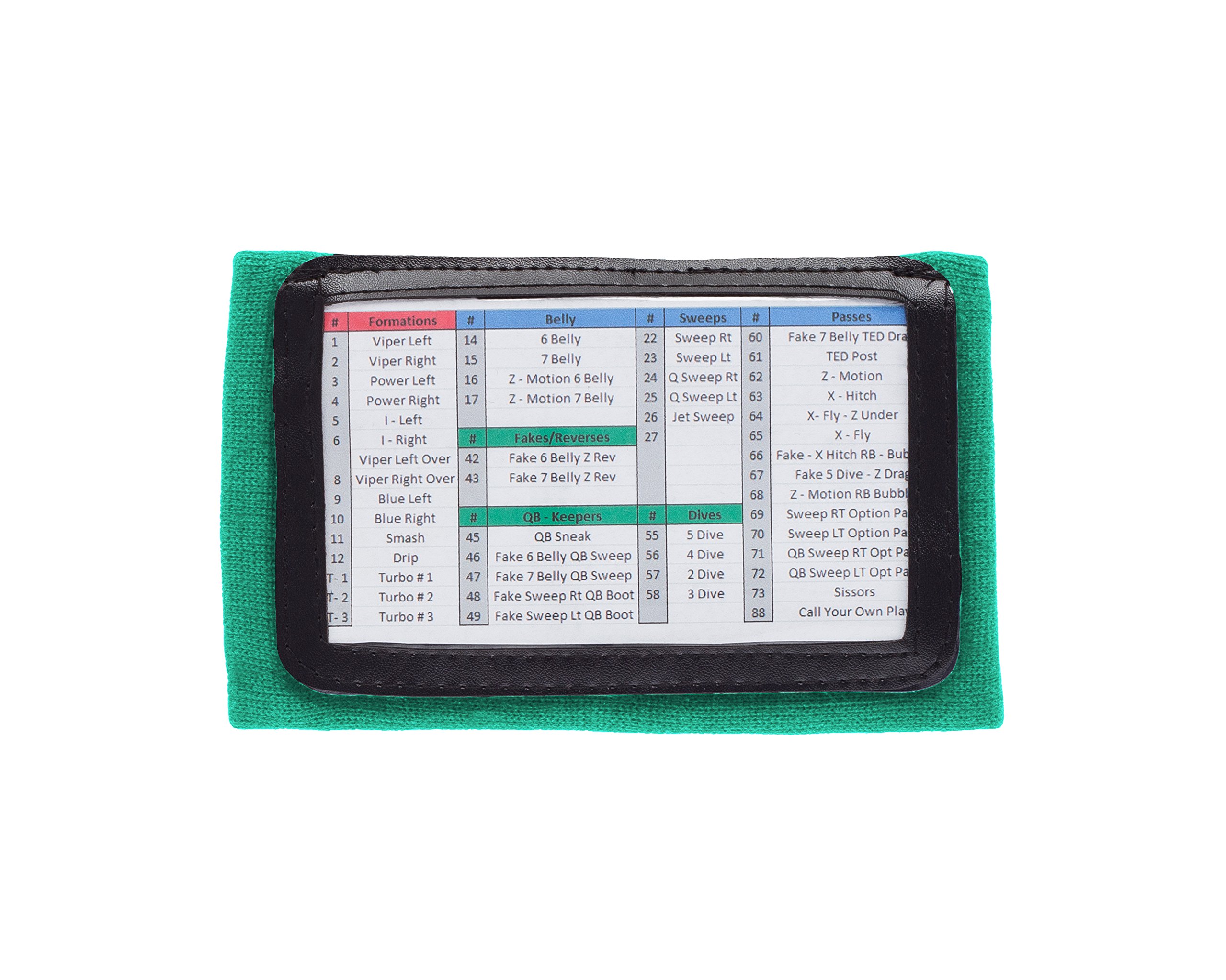 Youth Football Wristbands - Quarterback Play Calling Wristbands for Coaches & Players - Softball & Sports Playbook Wristbands - Perfect for Game Day, Practice & Team Communication