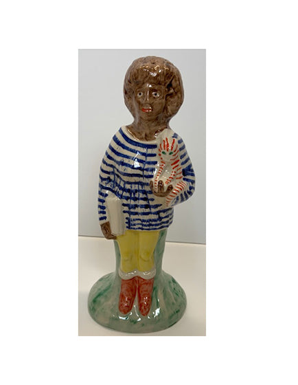 Grayson Perry Home Worker Staffordshire Figure - Vintage Ceramic Collectible for Home Decor & Office Display