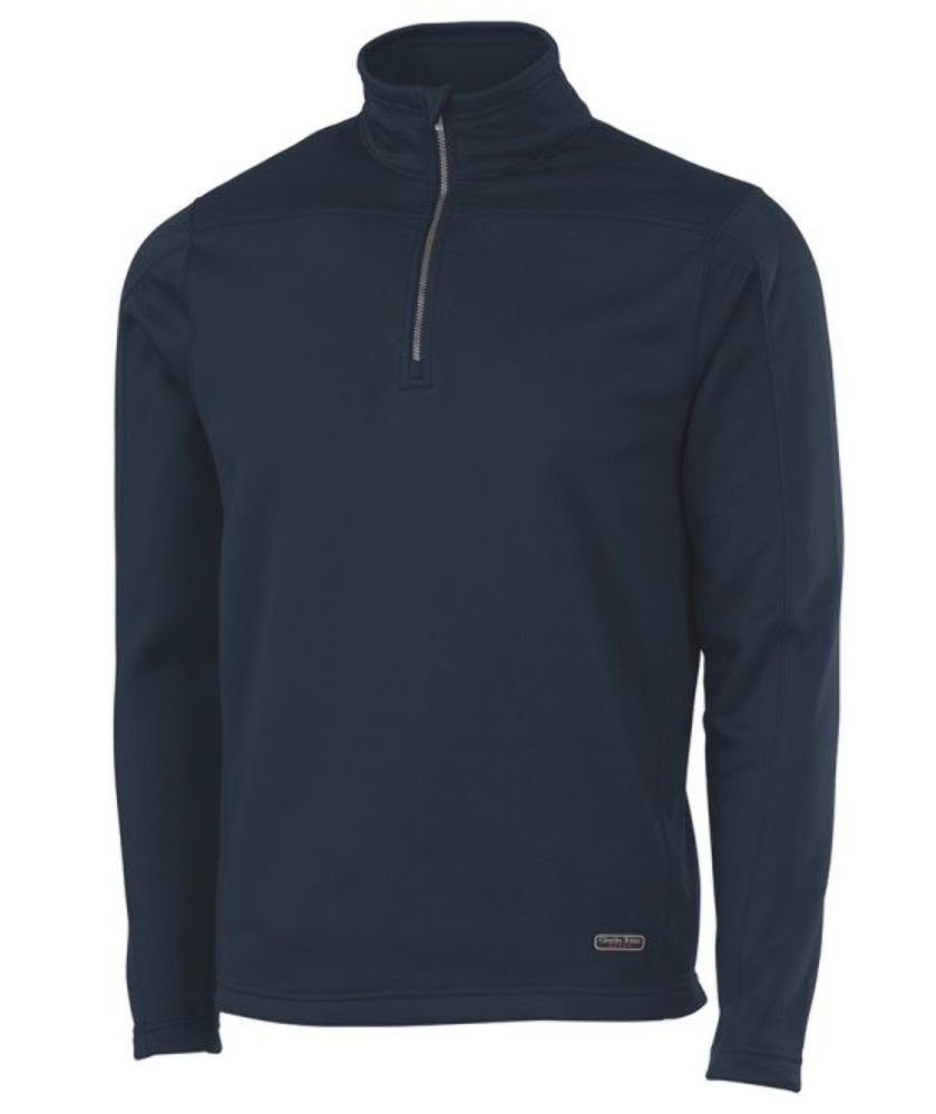 Charles River Apparel Men's Stealth Quarter Zip Pullover Fleece Jacket - Lightweight & Water-Resistant for Outdoor Hiking, Camping & Casual Wear