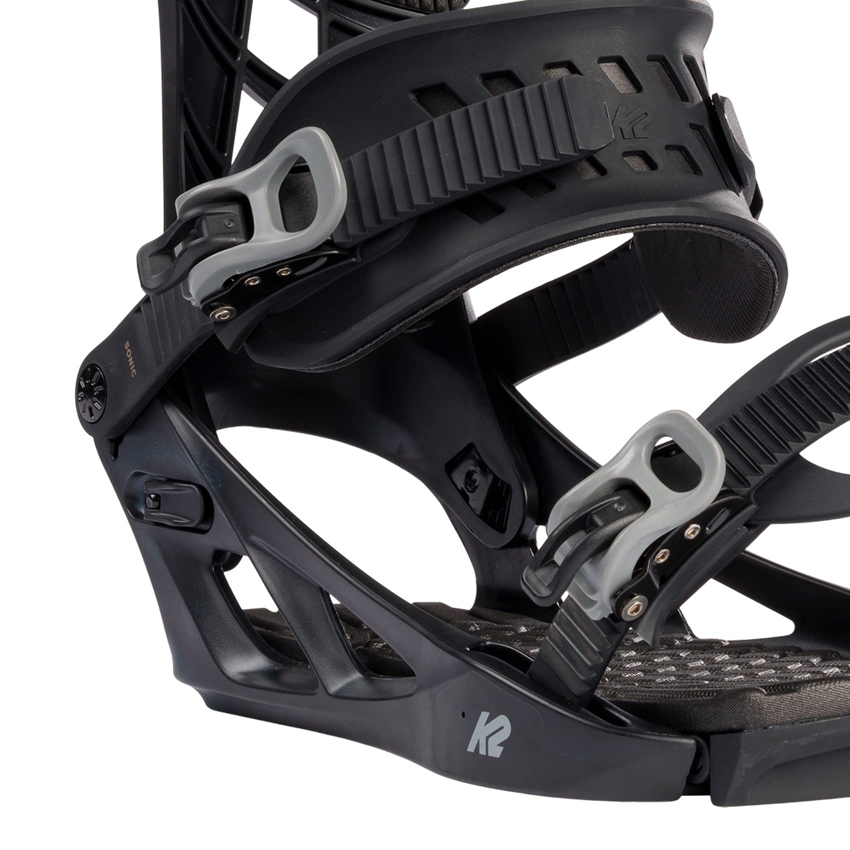 K2 Sonic Men's Snowboard Bindings - Lightweight & Responsive for All-Mountain Riding - Perfect for Freestyle & Powder Snowboarding