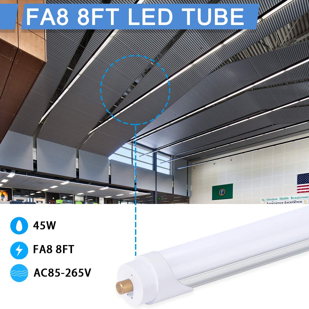 8ft LED Bulbs, 12 Pack 96