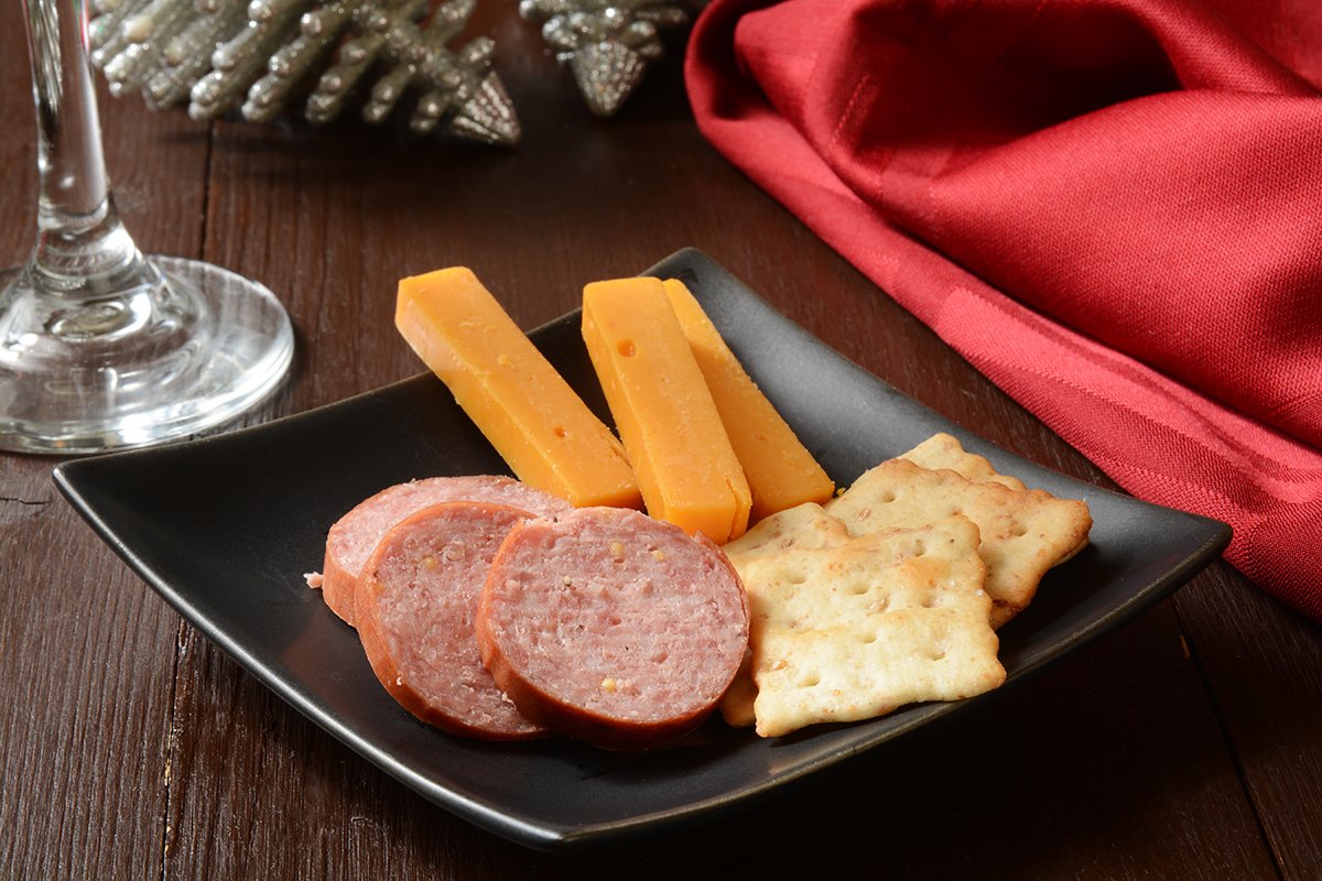 Premium Wisconsin Cheddar Salami Cheese - 100% Natural, 4 oz Blocks (Pack of 6) | Perfect for Charcuterie Boards, Cheese Platters, Gifts & Party Snacks | Authentic Wisconsin Cheese Company Product